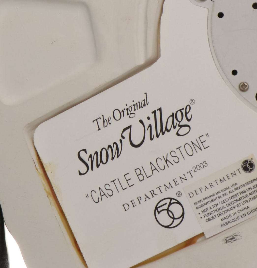 Department 56 "Castle Blackstone" and More Halloween Snow Village Figurines