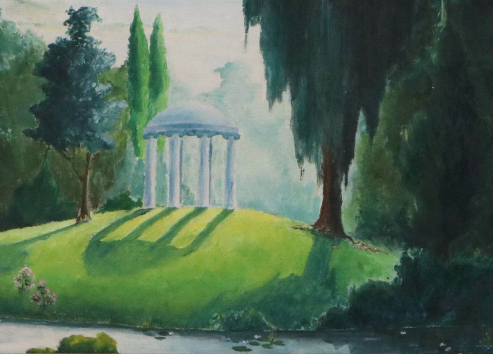 Frederick "Fritz" Thomas Kackley Oil Painting of Old Well, 1947