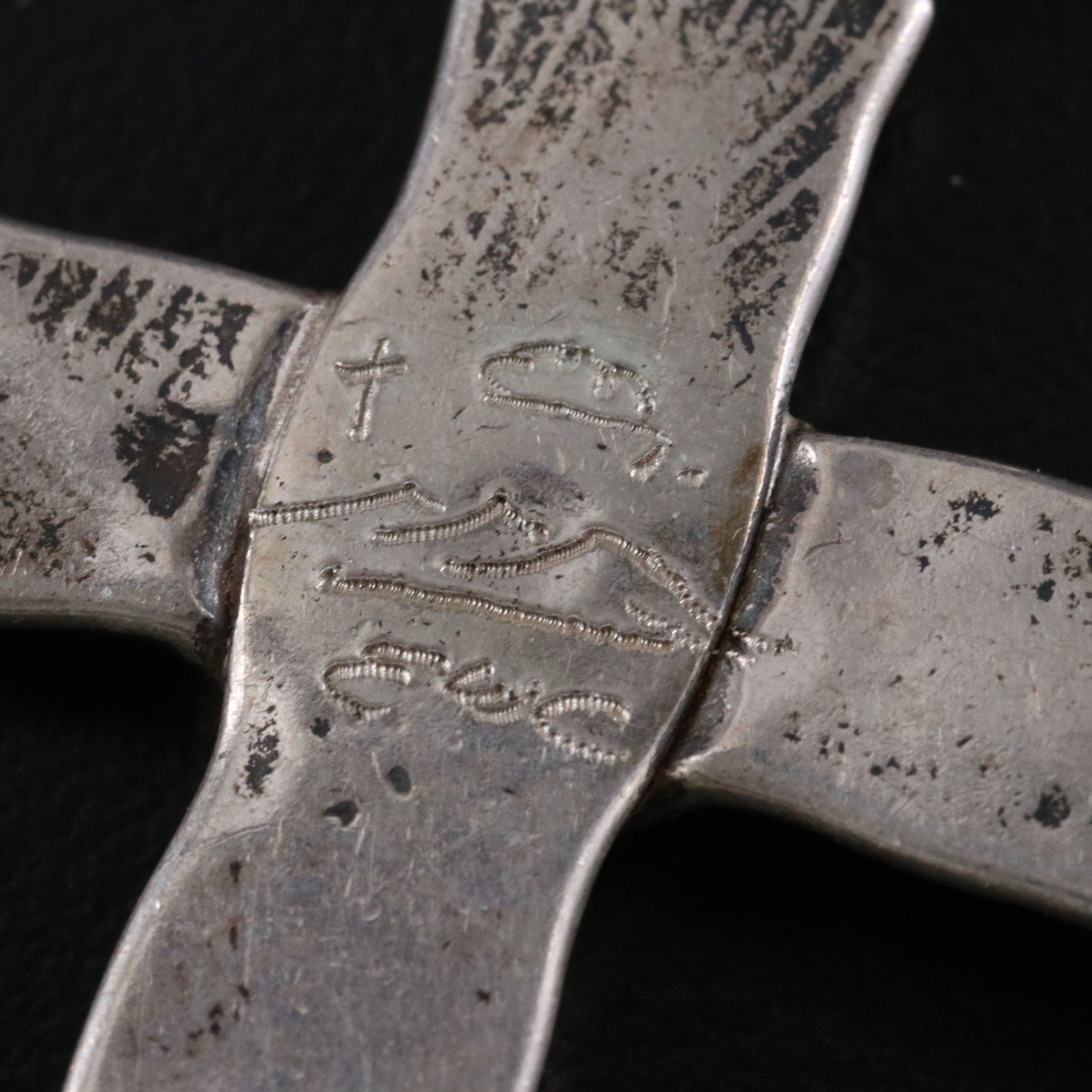 Southwestern Sterling Cross Pendants Including Shadowbox, Reversible and Coral