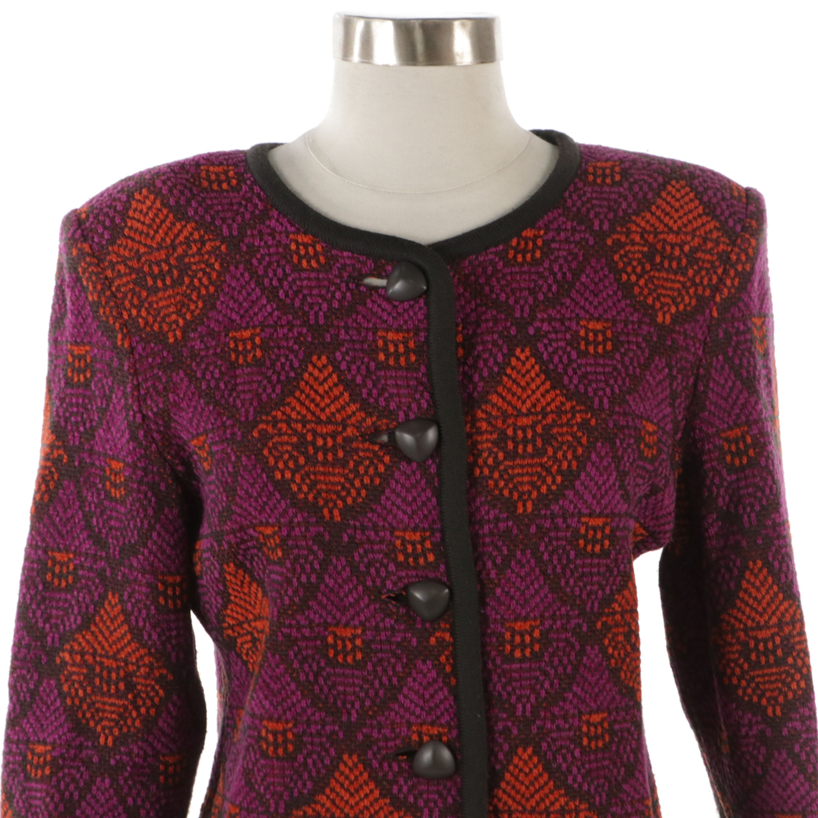 Yves Saint Laurent Knit Button-Front Jacket