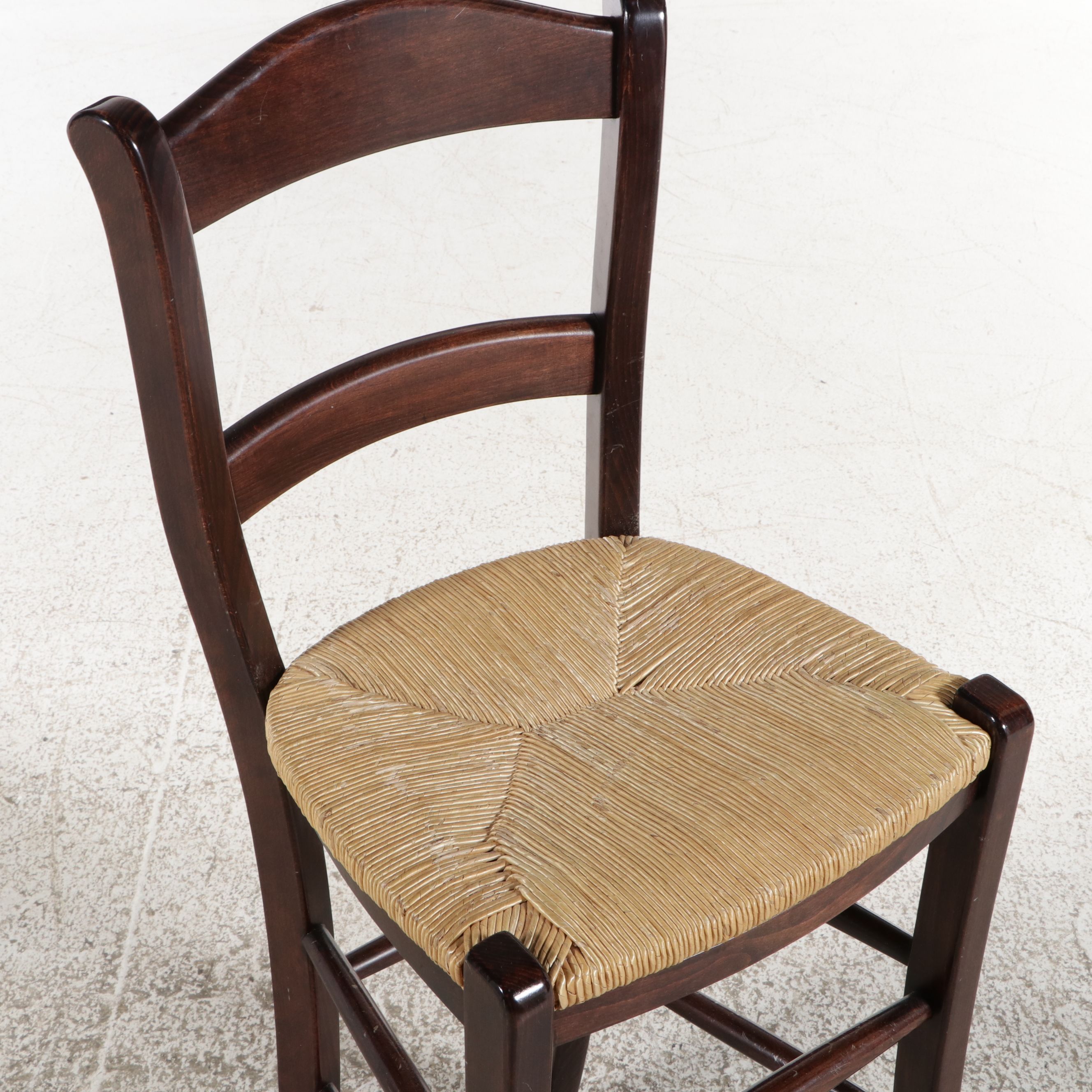 Pair of Pottery Barn Barstools with Rush Seats