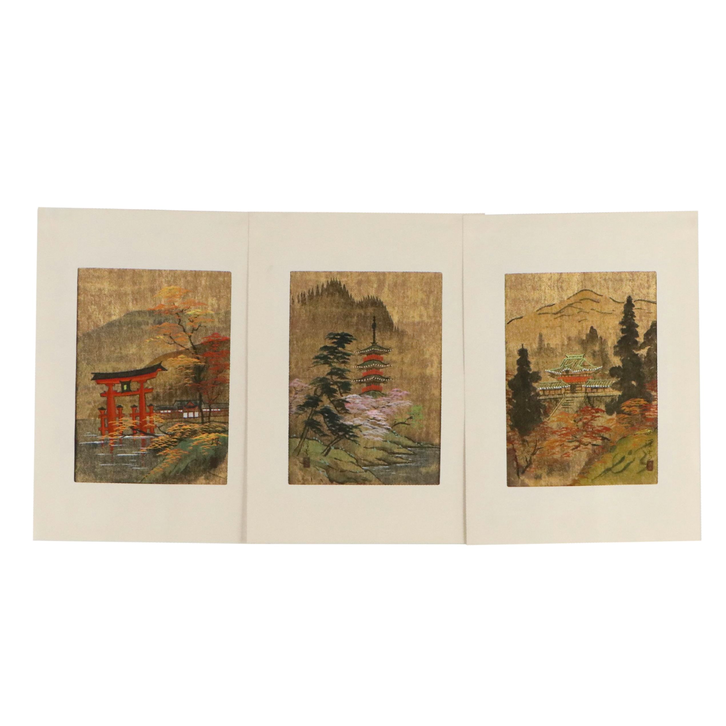 Nishinomiya Yosaku Shin-hanga Woodblocks, Mid-20th Century