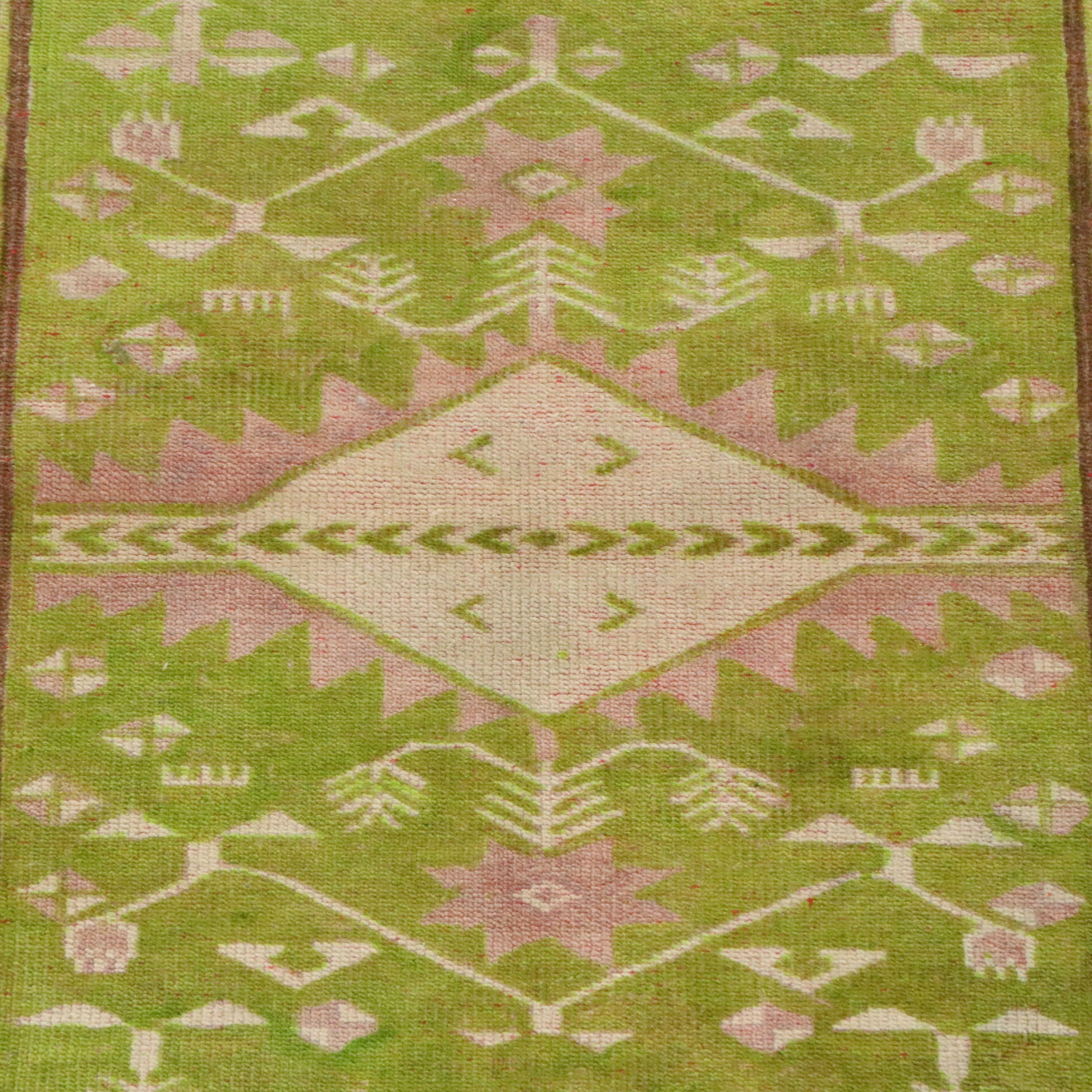 3'1 x 6' Hand-Knotted Turkish Anatolian Area Rug