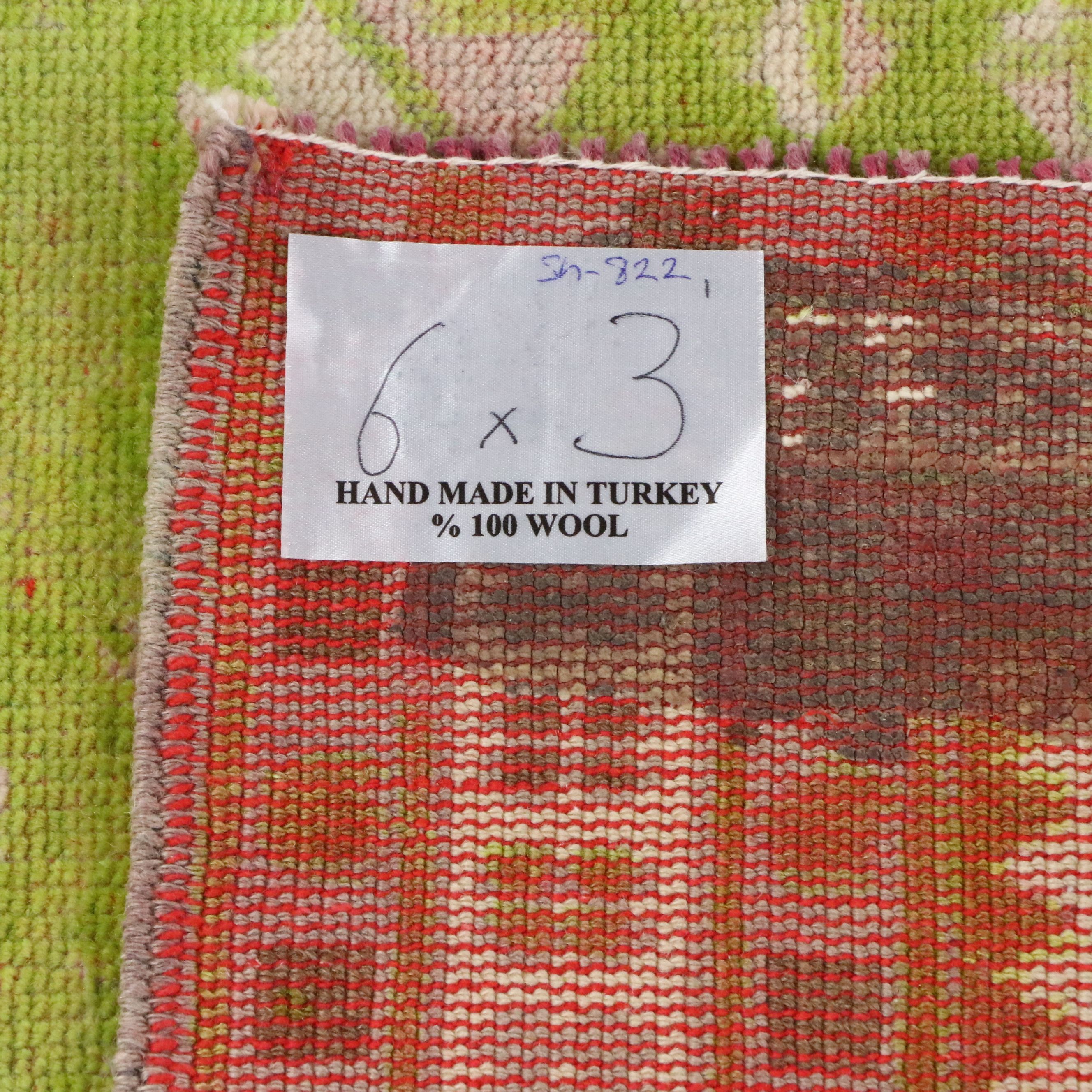 3'1 x 6' Hand-Knotted Turkish Anatolian Area Rug