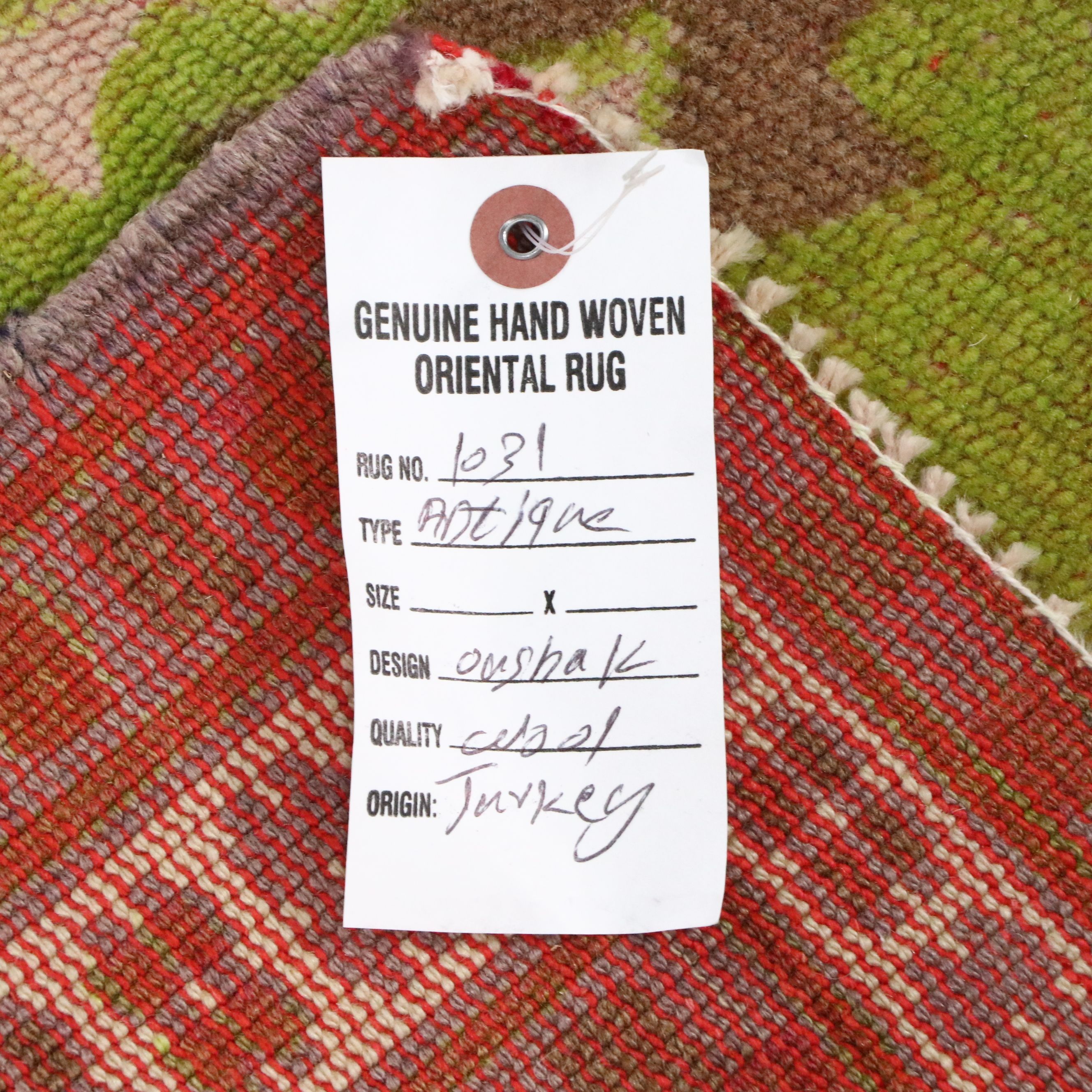 3'1 x 6' Hand-Knotted Turkish Anatolian Area Rug