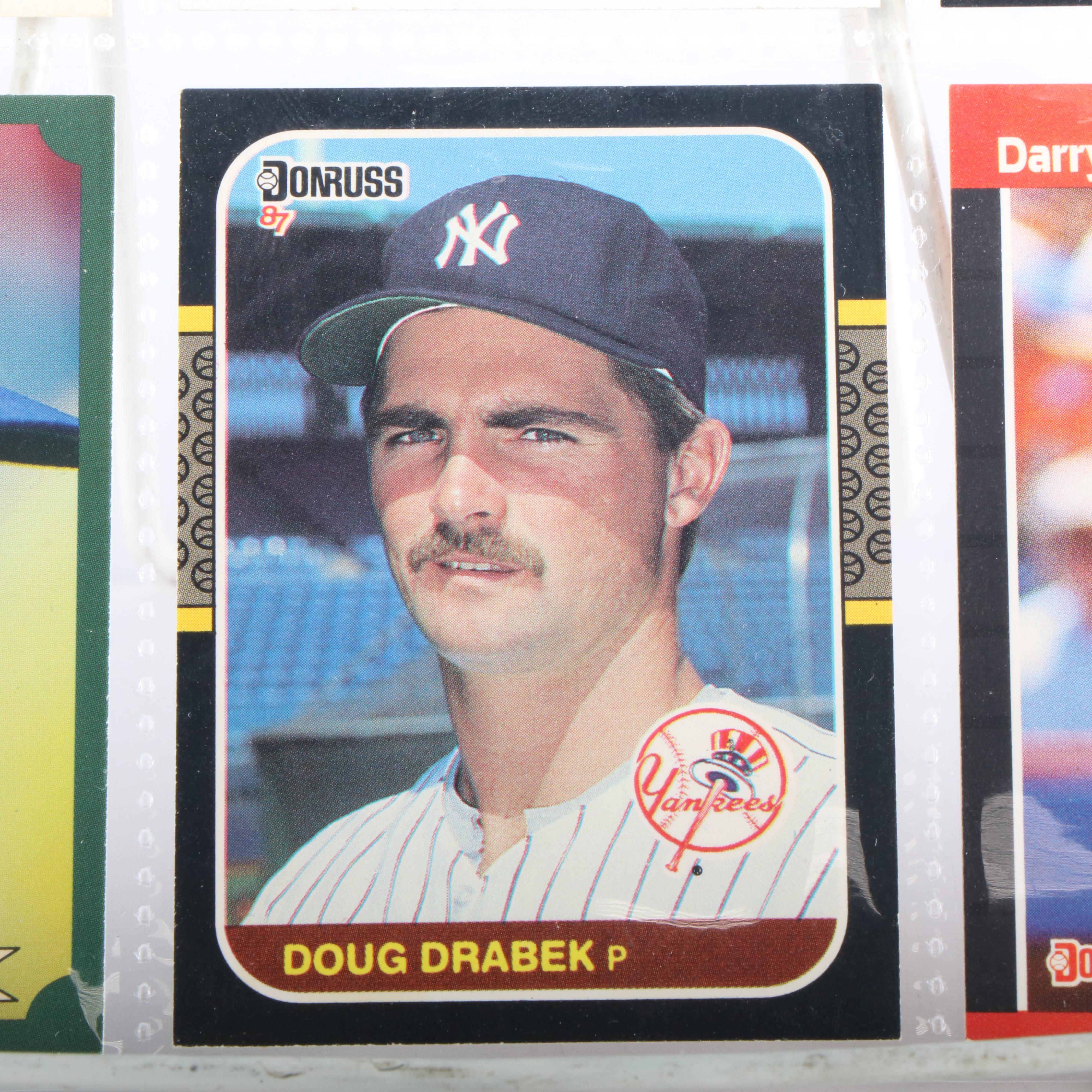 Donruss with Other Baseball Cards Featuring Jim Rice, Ryne Sandberg, and More