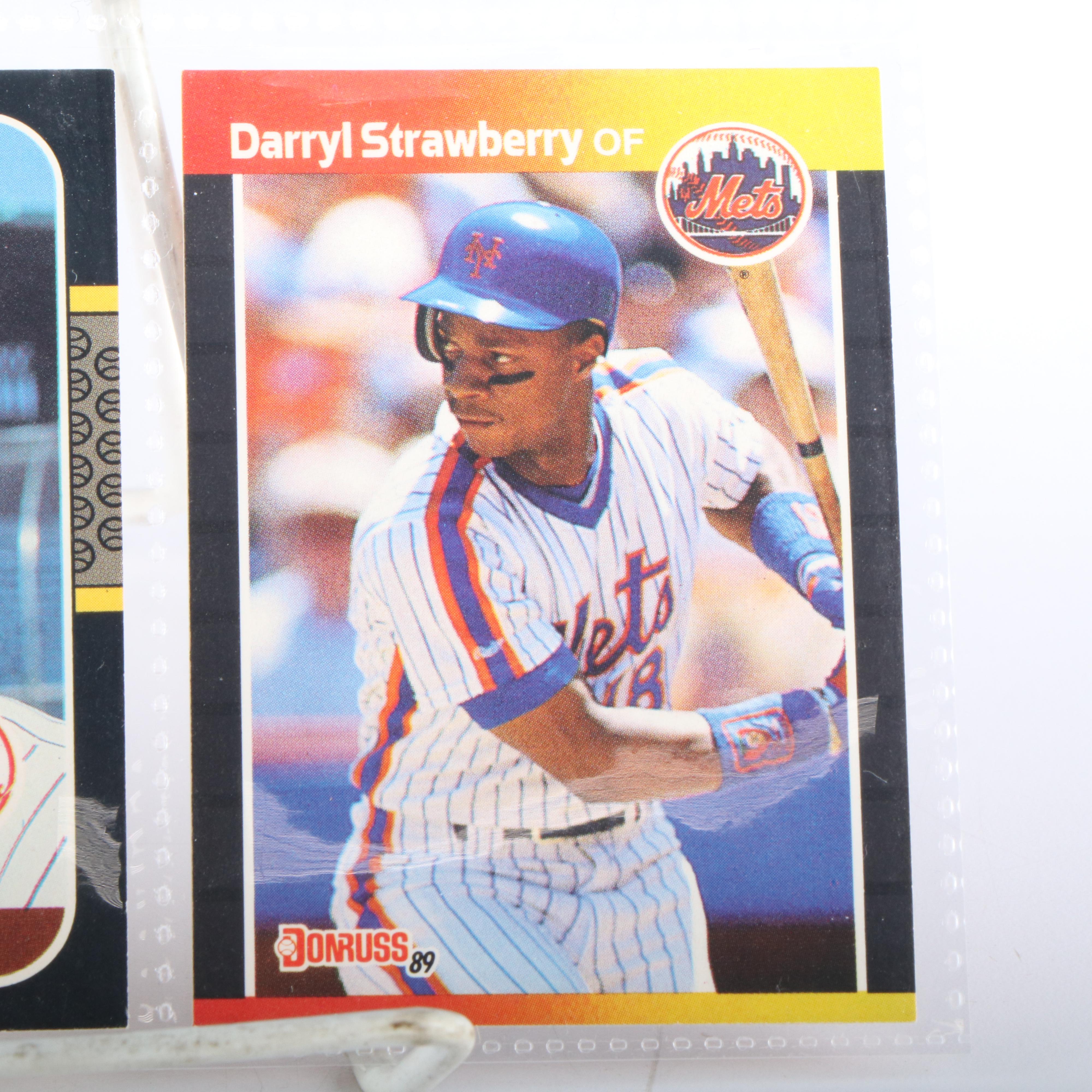 Donruss with Other Baseball Cards Featuring Jim Rice, Ryne Sandberg, and More