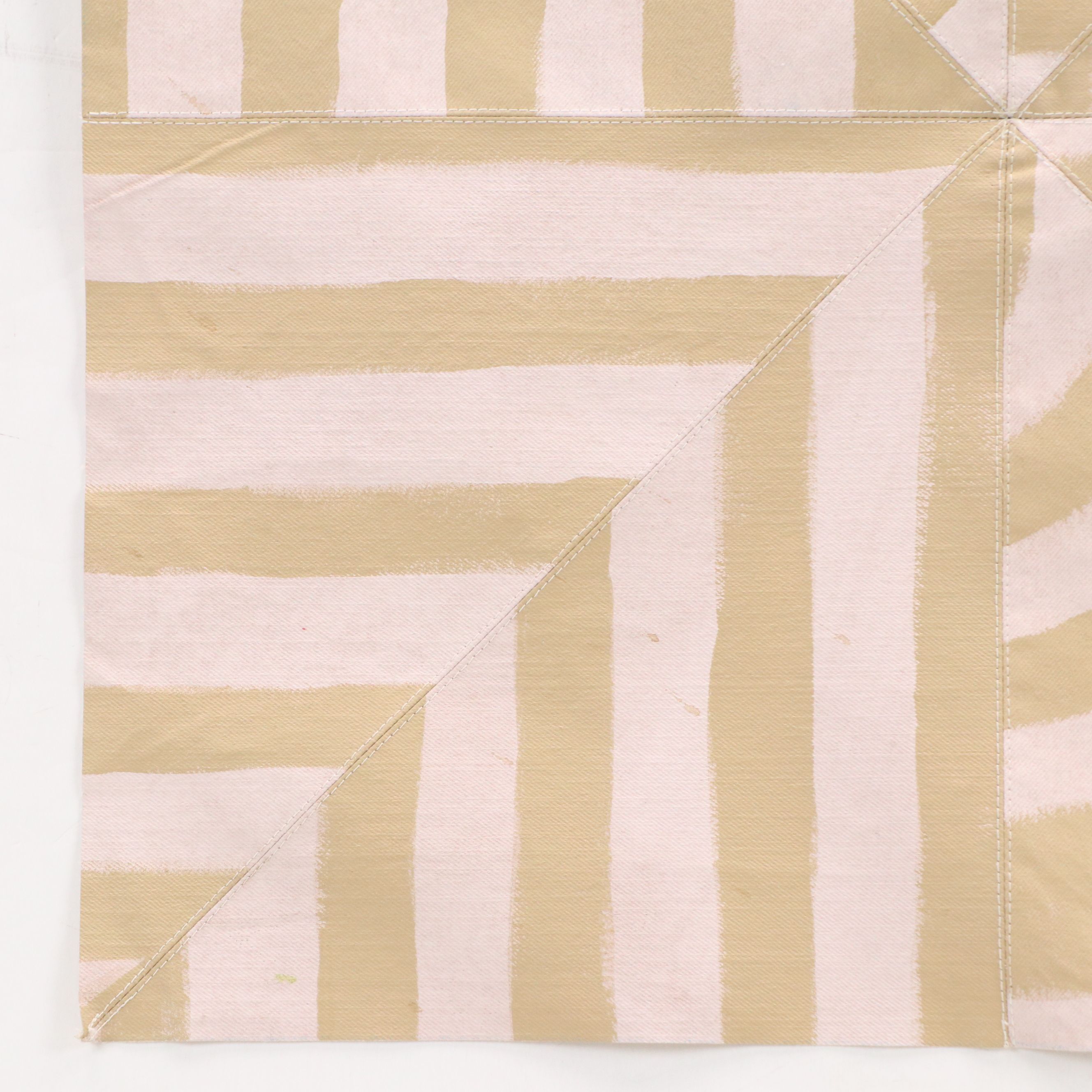 Striped Wall Hanging Acrylic Painting, 21st Century