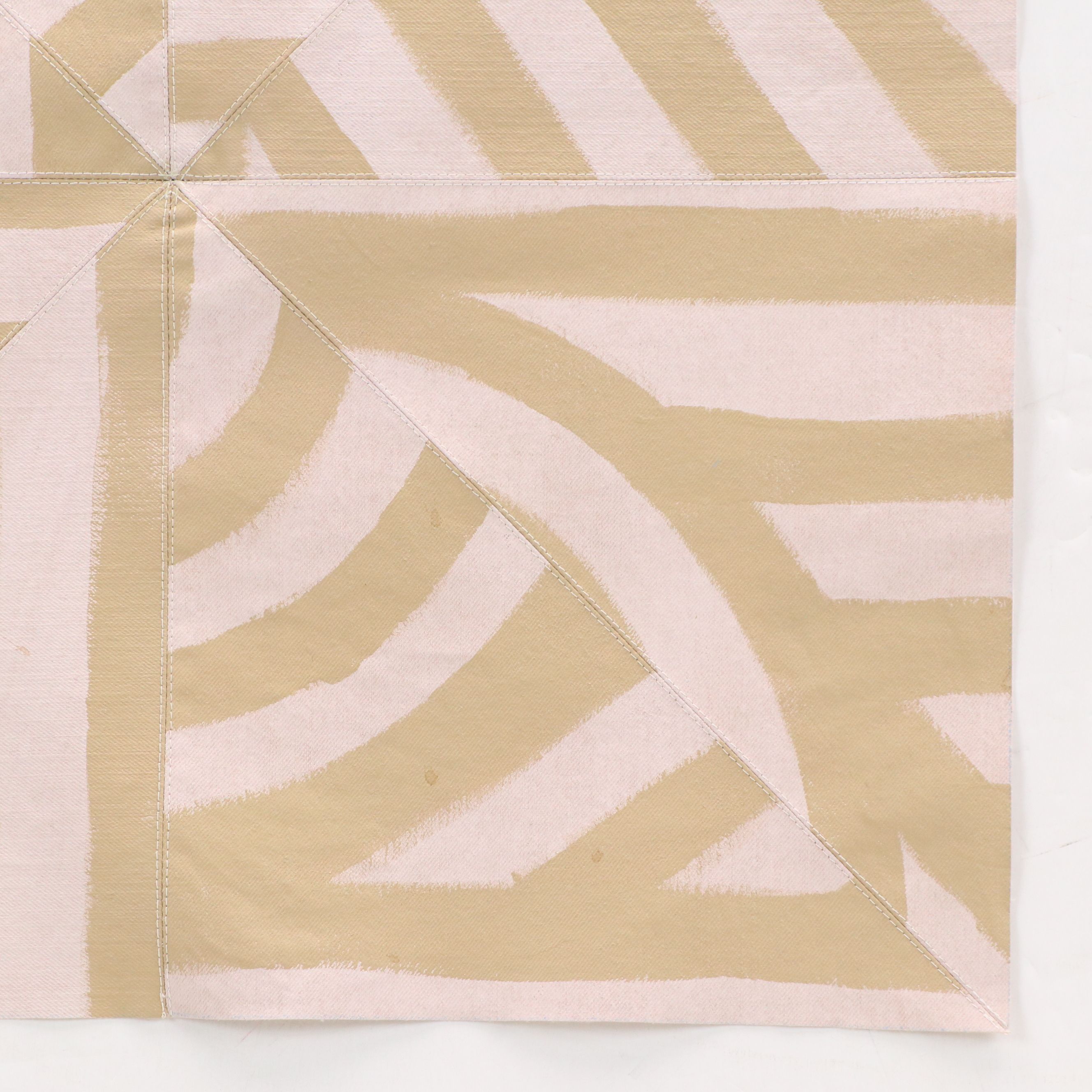 Striped Wall Hanging Acrylic Painting, 21st Century