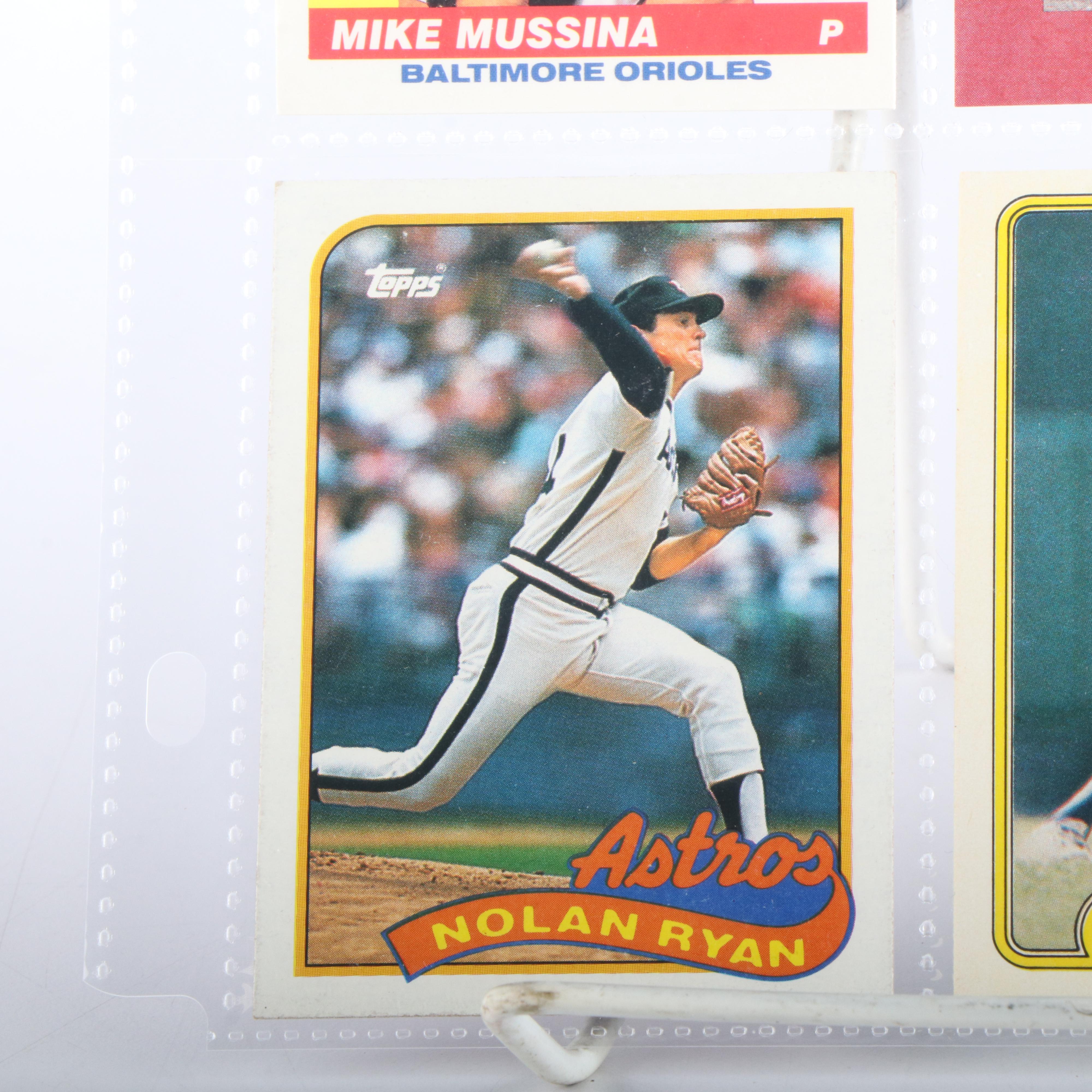 Donruss with Other Baseball Cards Featuring Greg Maddux and Mike Mussina Rookies