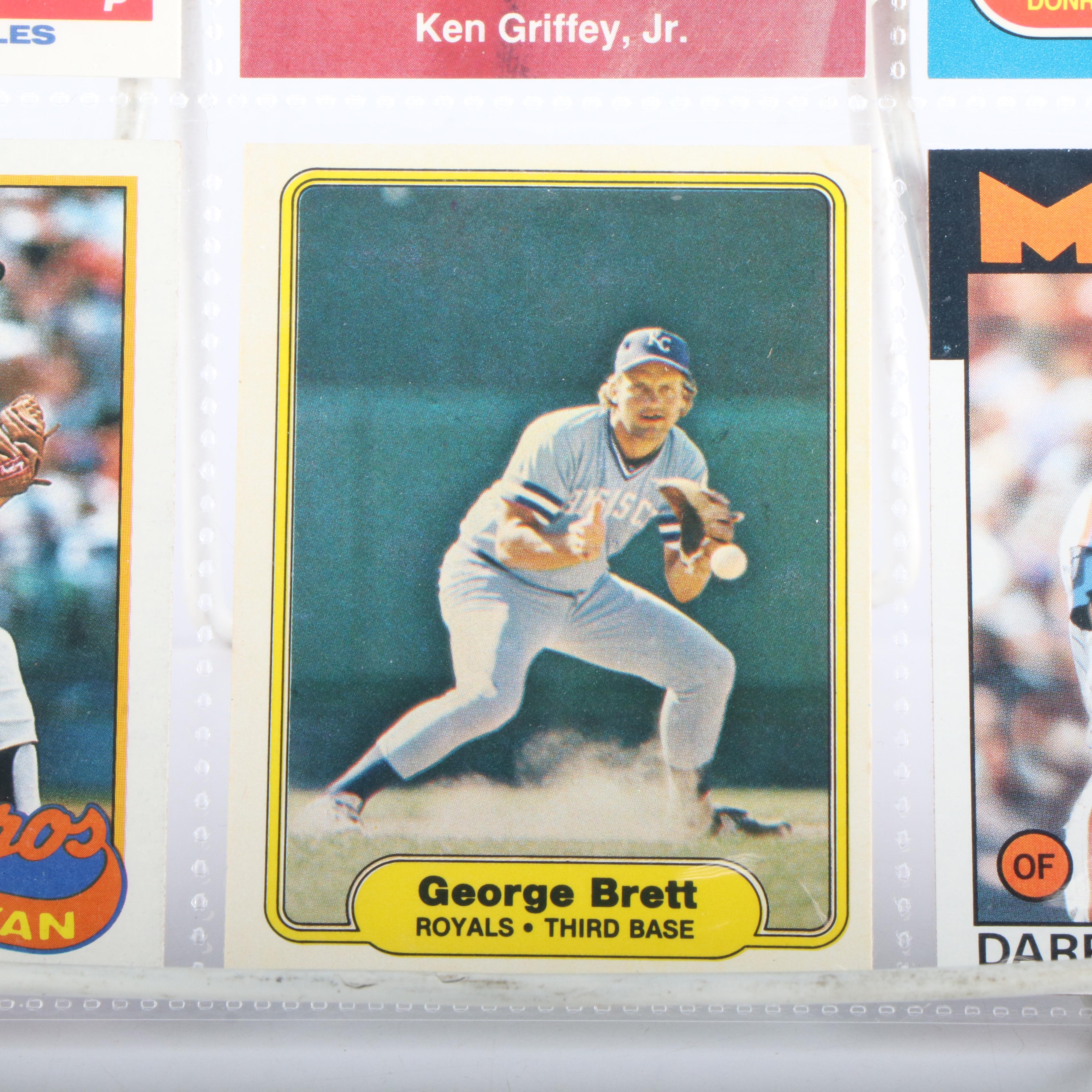 Donruss with Other Baseball Cards Featuring Greg Maddux and Mike Mussina Rookies