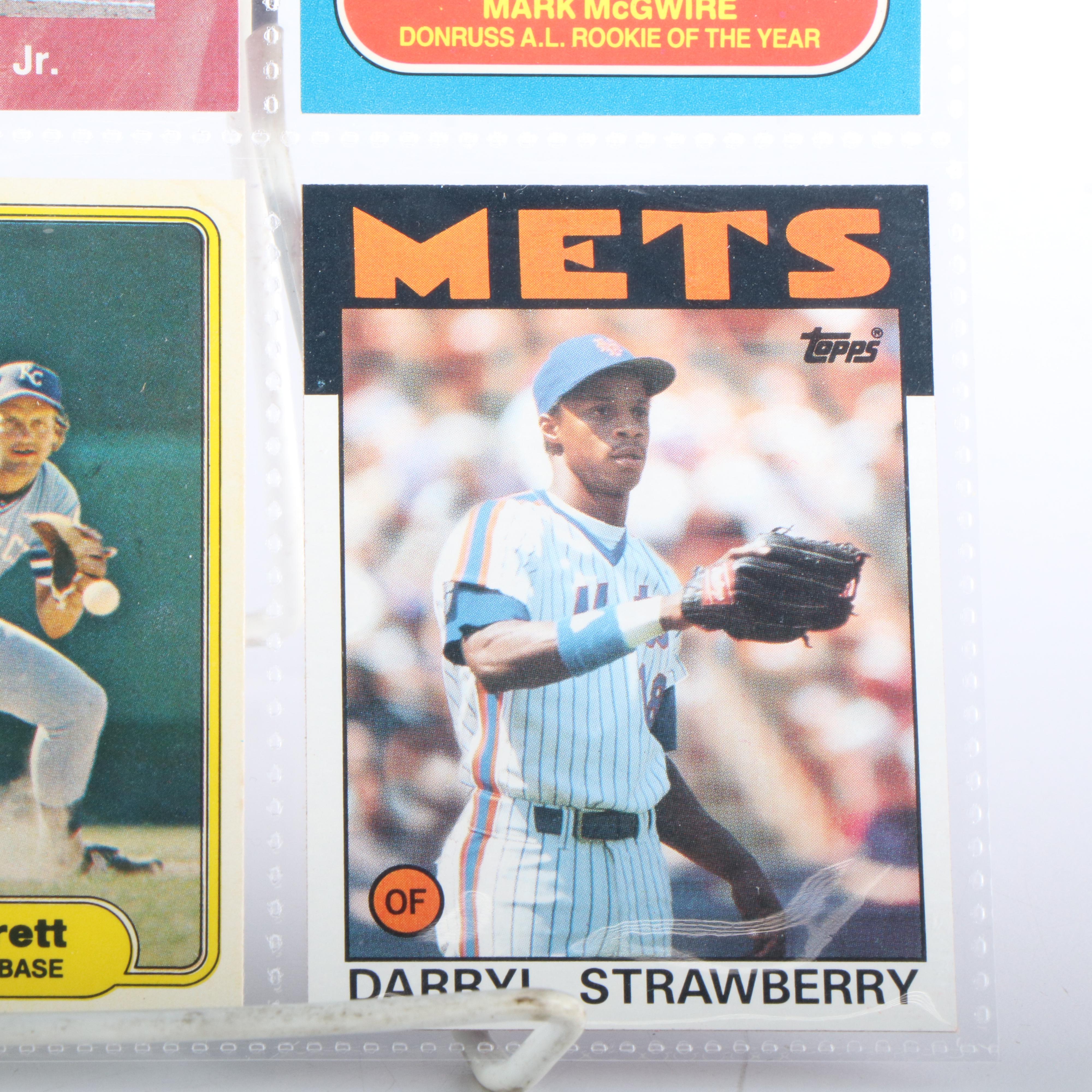 Donruss with Other Baseball Cards Featuring Greg Maddux and Mike Mussina Rookies