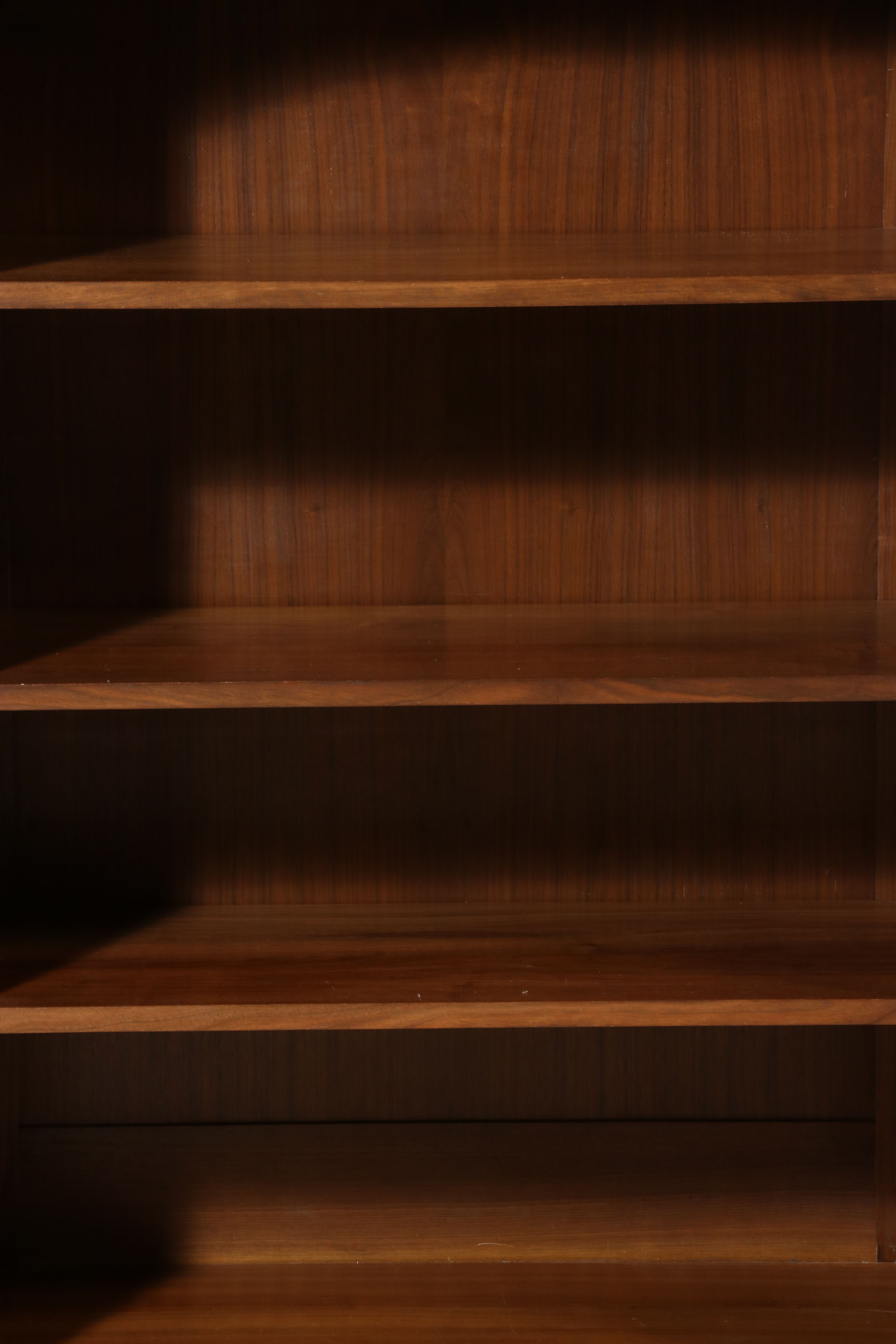 Colonial Revival Two-Piece Pine Bookcase Hutch, Mid to Late 20th Century