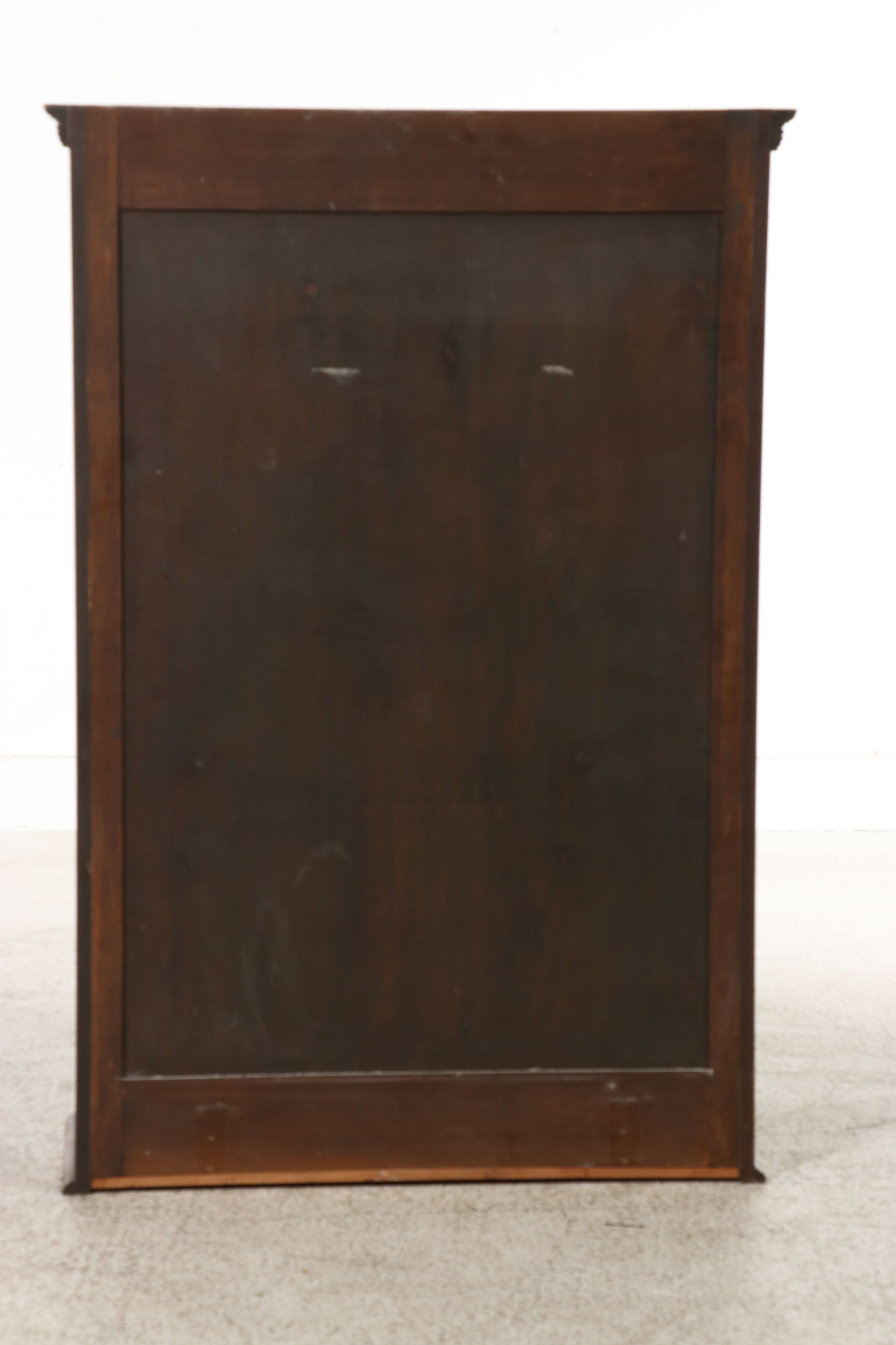 Colonial Revival Two-Piece Pine Bookcase Hutch, Mid to Late 20th Century