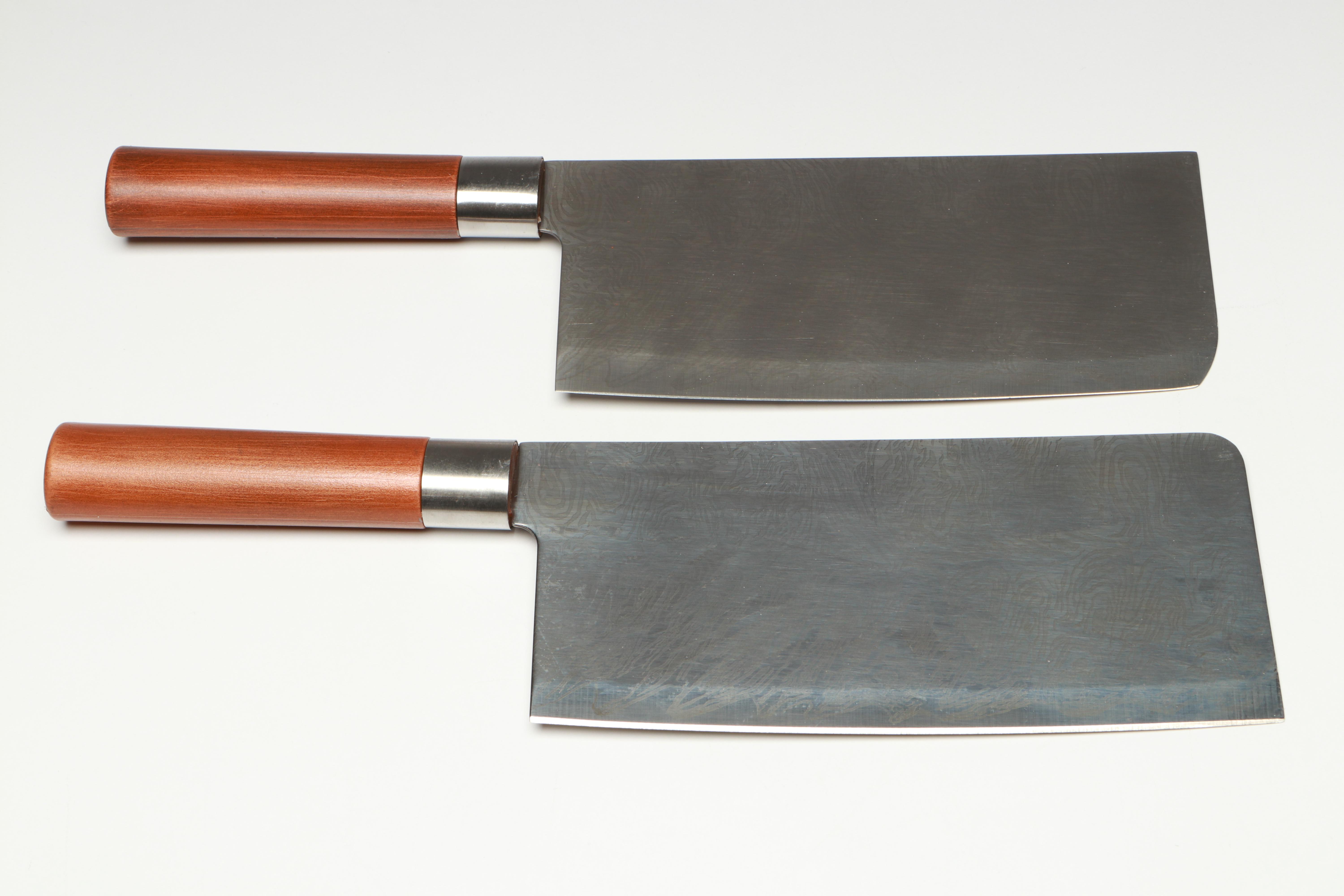 Japanese Style Etched Stainless Steel Chef's Knife Set