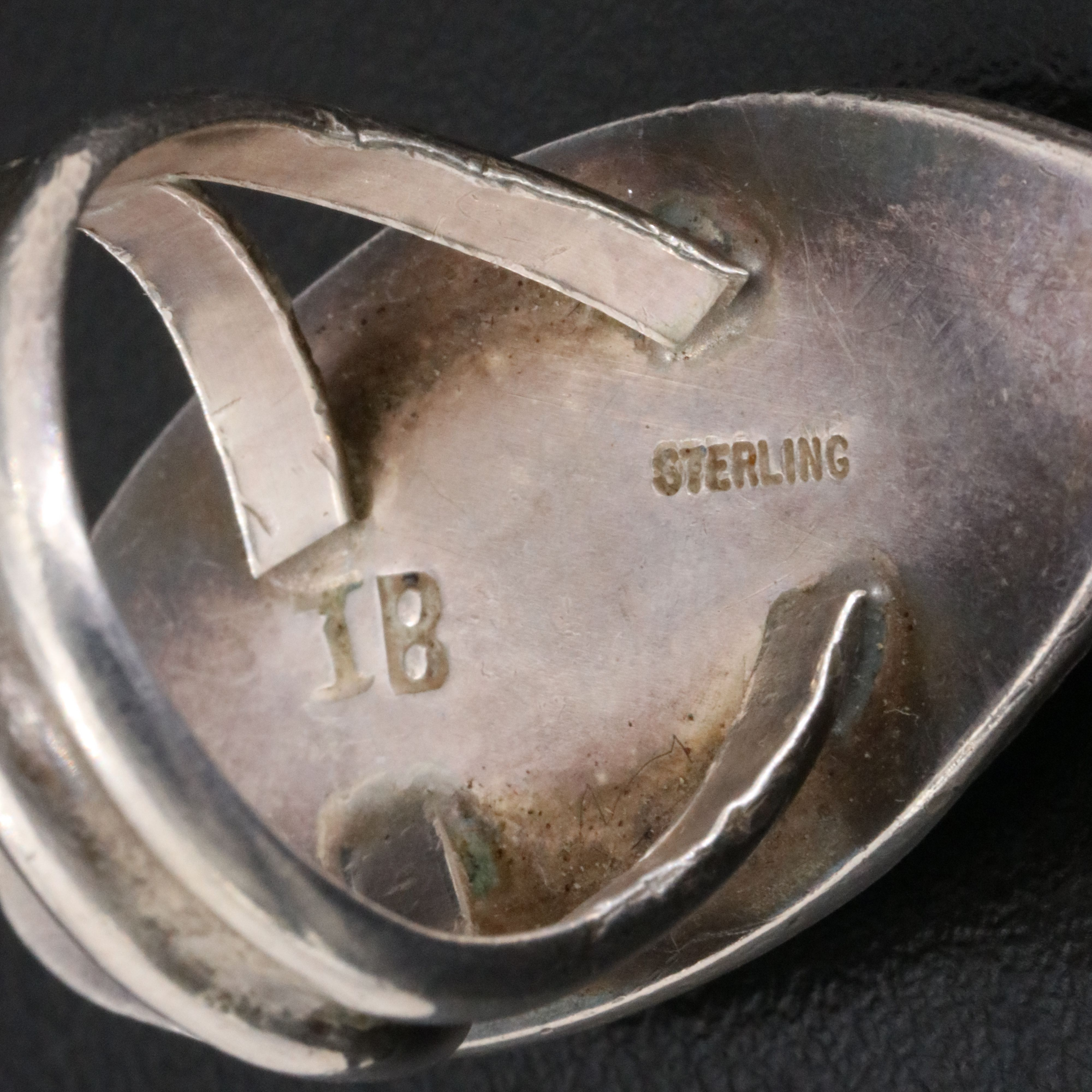 Southwestern Sterling Turquoise Pointer Ring