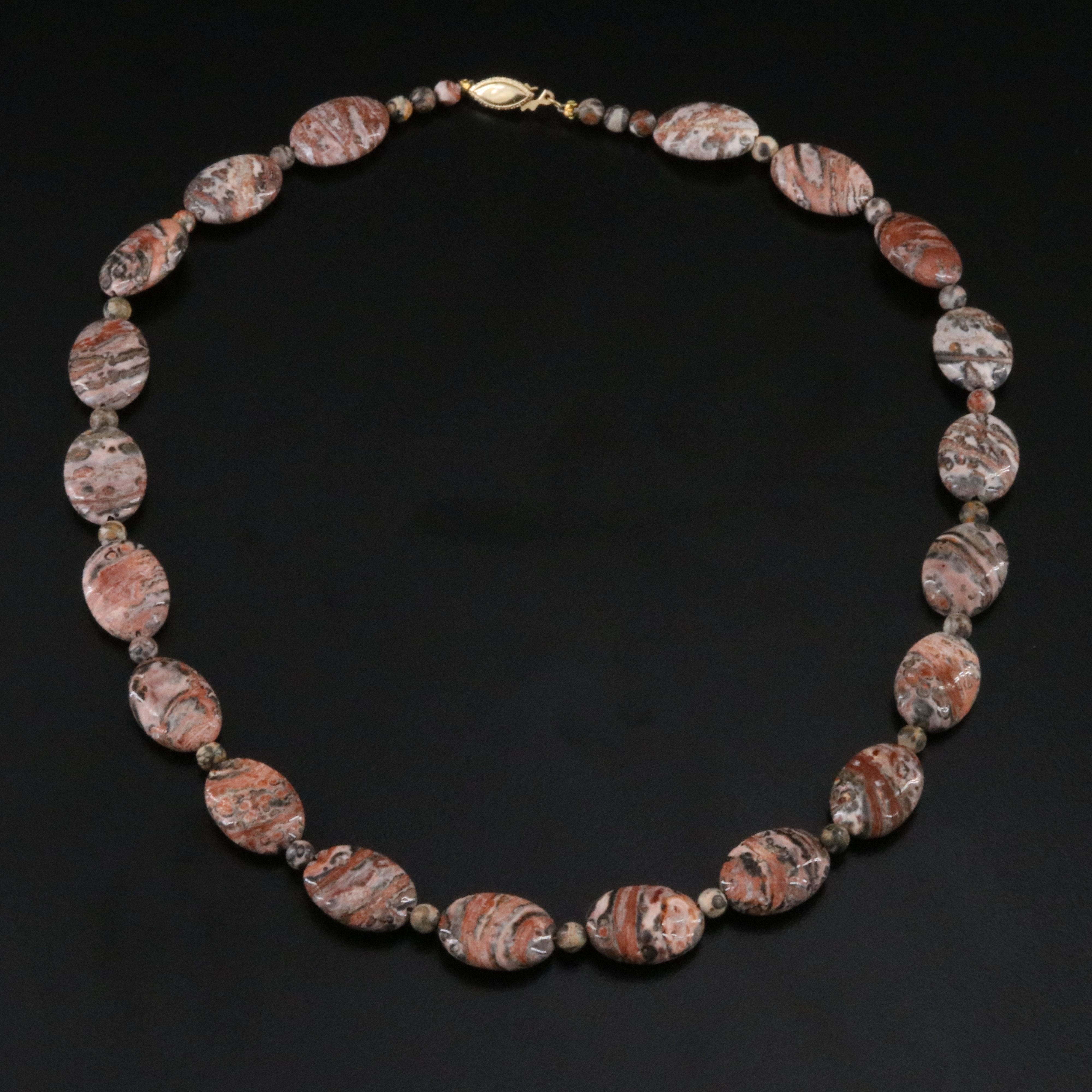 Gold-Filled Jasper Necklace