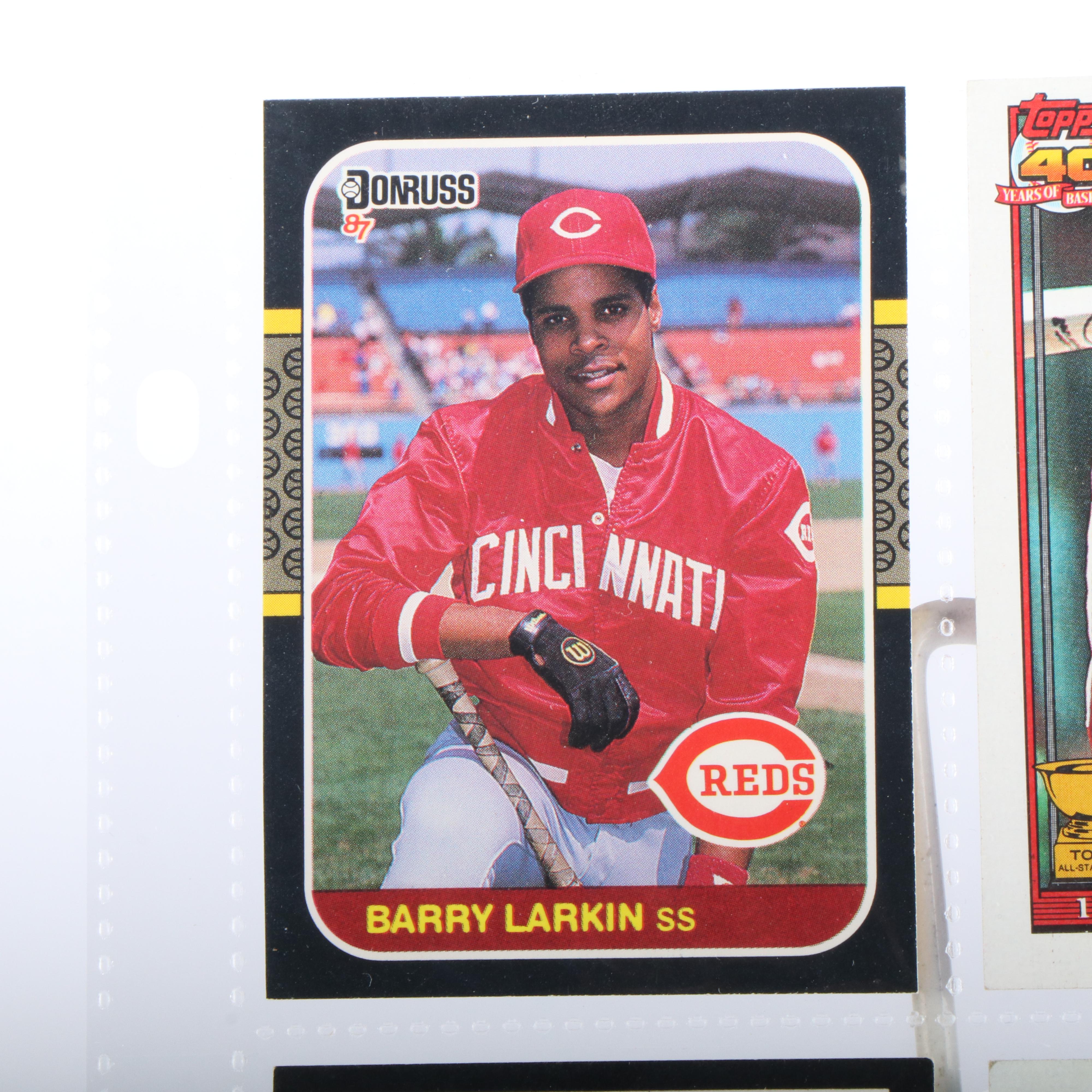 Cincinnati Reds Baseball Cards Featuring Barry Larkin Rookie & More, 1980s-1990s