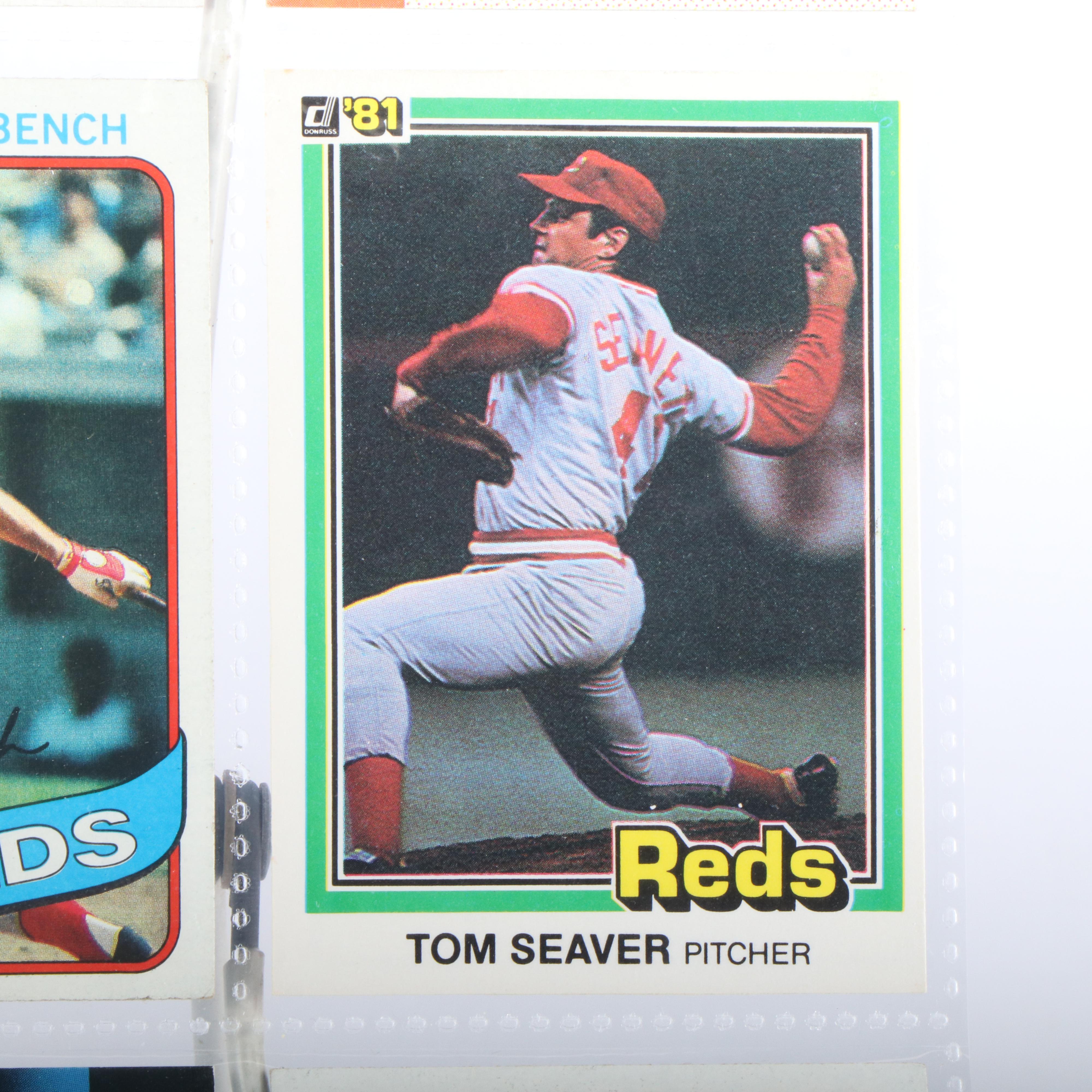 Cincinnati Reds Baseball Cards Featuring Barry Larkin Rookie & More, 1980s-1990s