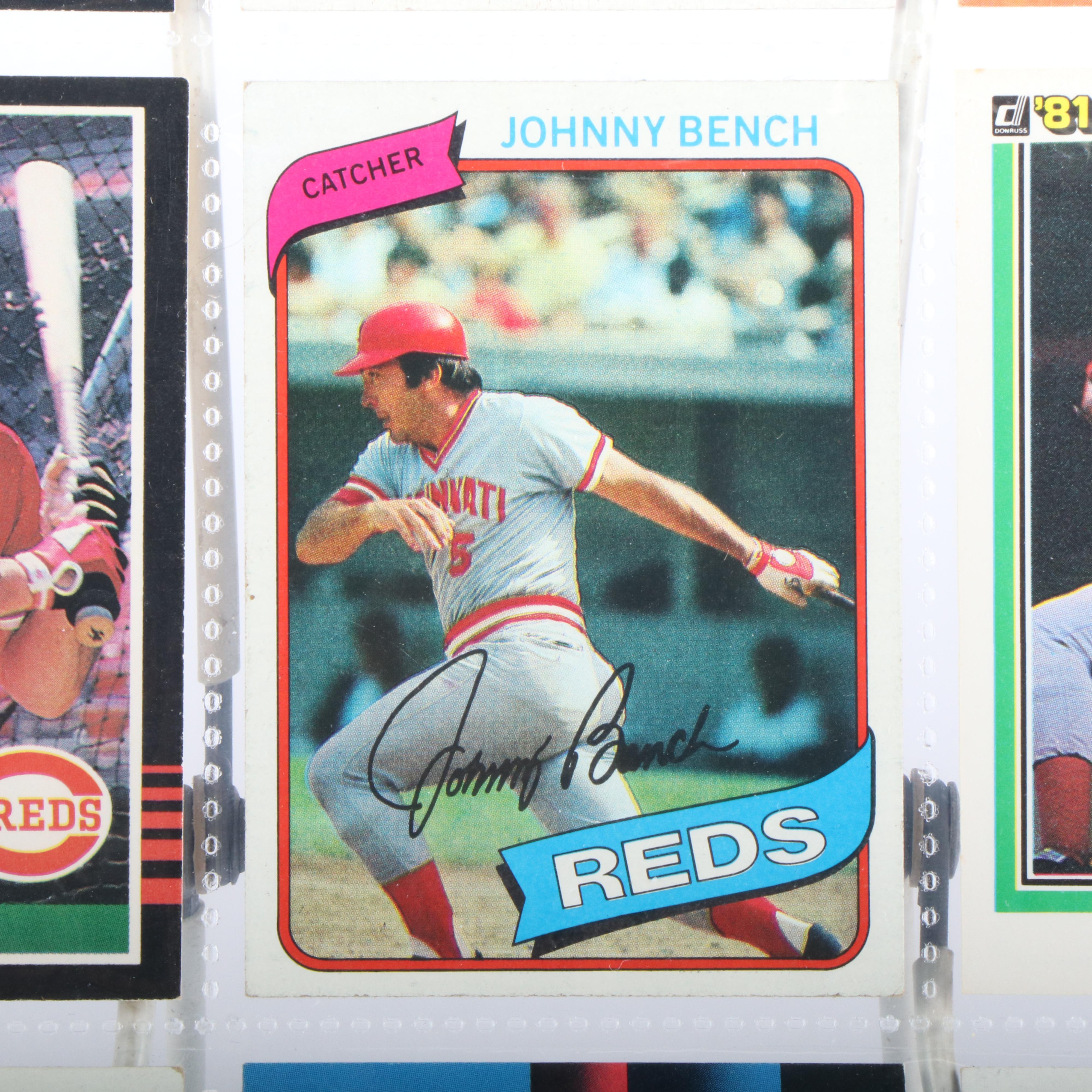 Cincinnati Reds Baseball Cards Featuring Barry Larkin Rookie & More, 1980s-1990s
