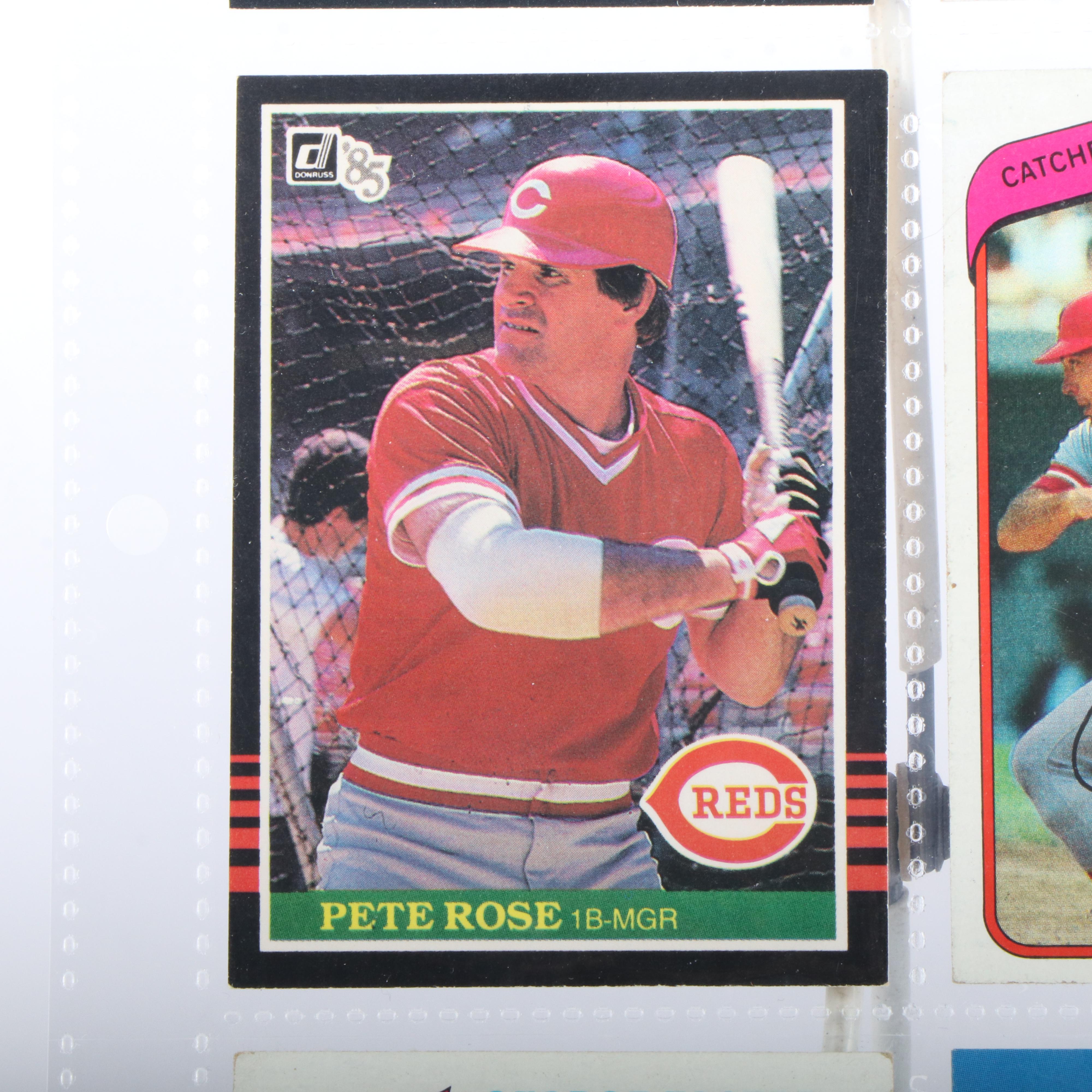 Cincinnati Reds Baseball Cards Featuring Barry Larkin Rookie & More, 1980s-1990s