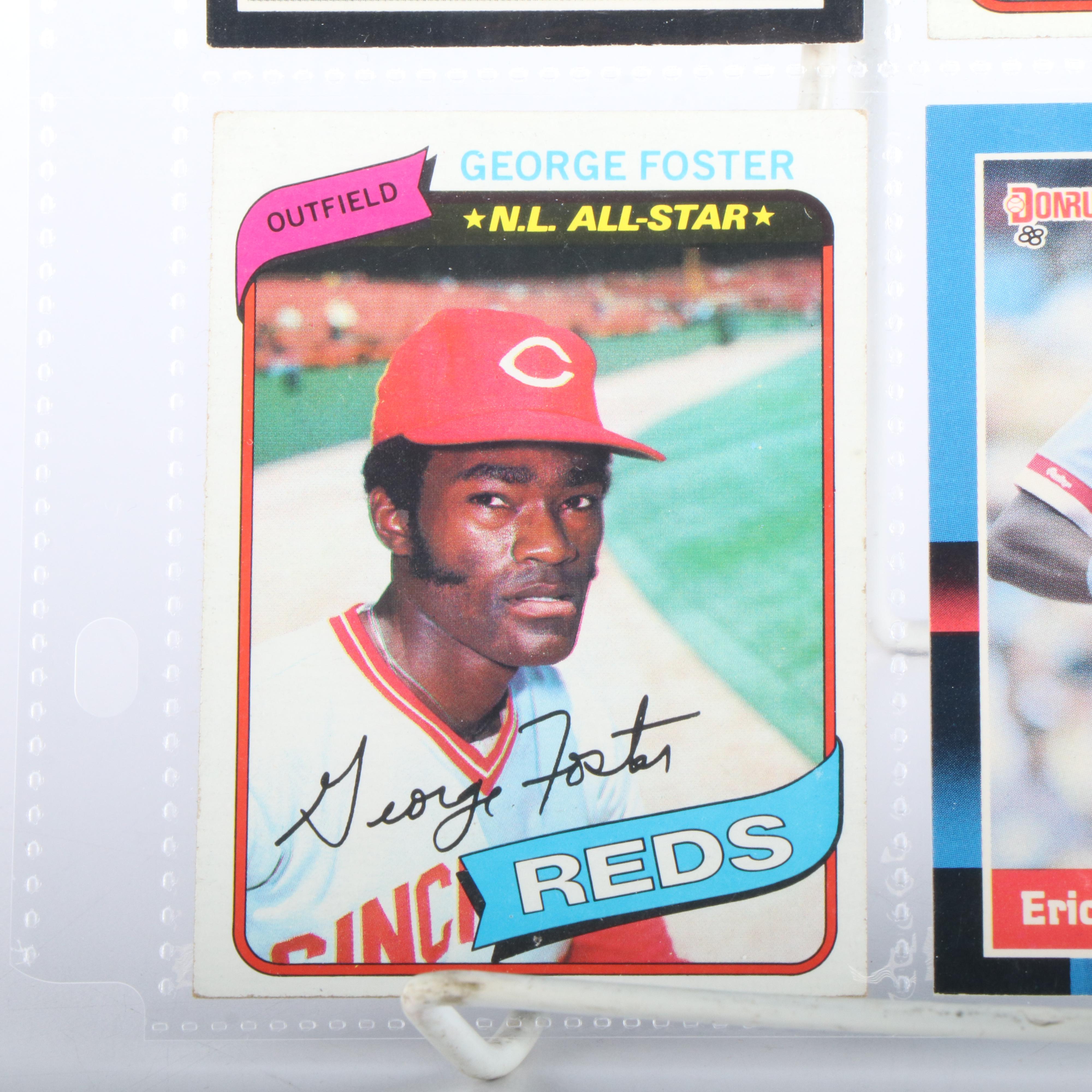 Cincinnati Reds Baseball Cards Featuring Barry Larkin Rookie & More, 1980s-1990s