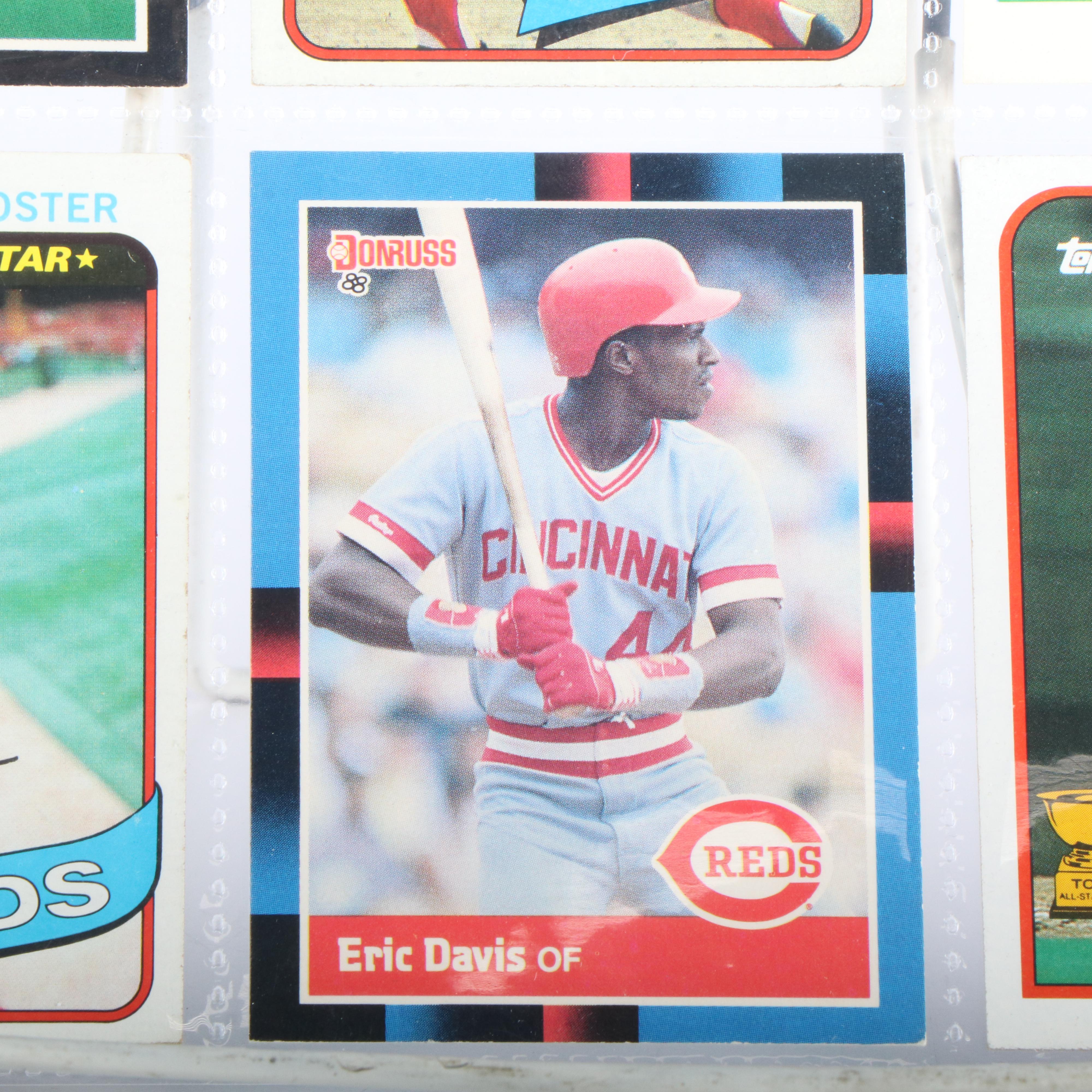 Cincinnati Reds Baseball Cards Featuring Barry Larkin Rookie & More, 1980s-1990s