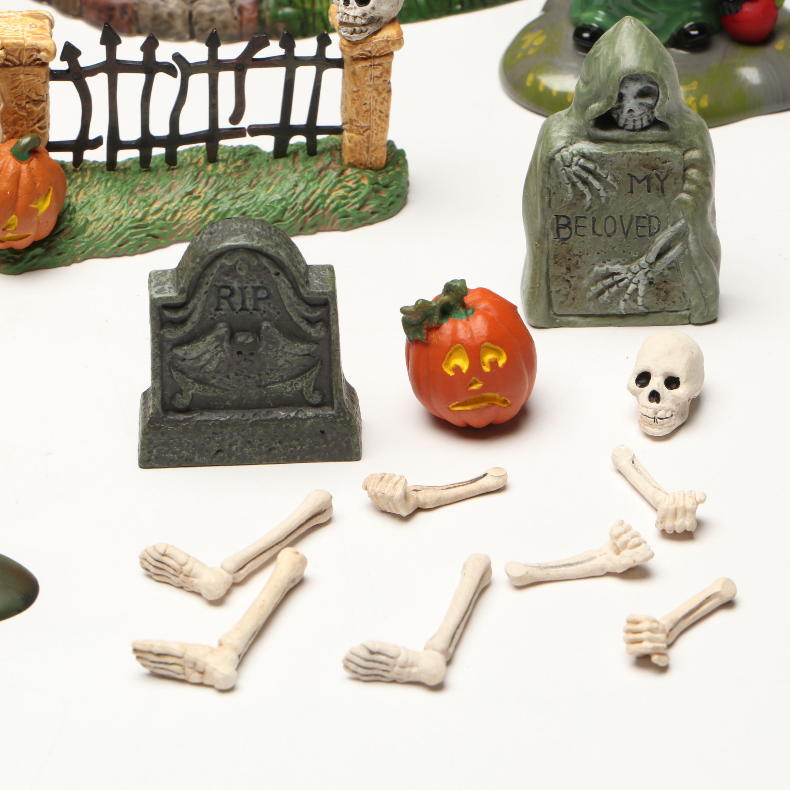 Department 56 Halloween Village Décor Featuring "Black Widow Dating Service"