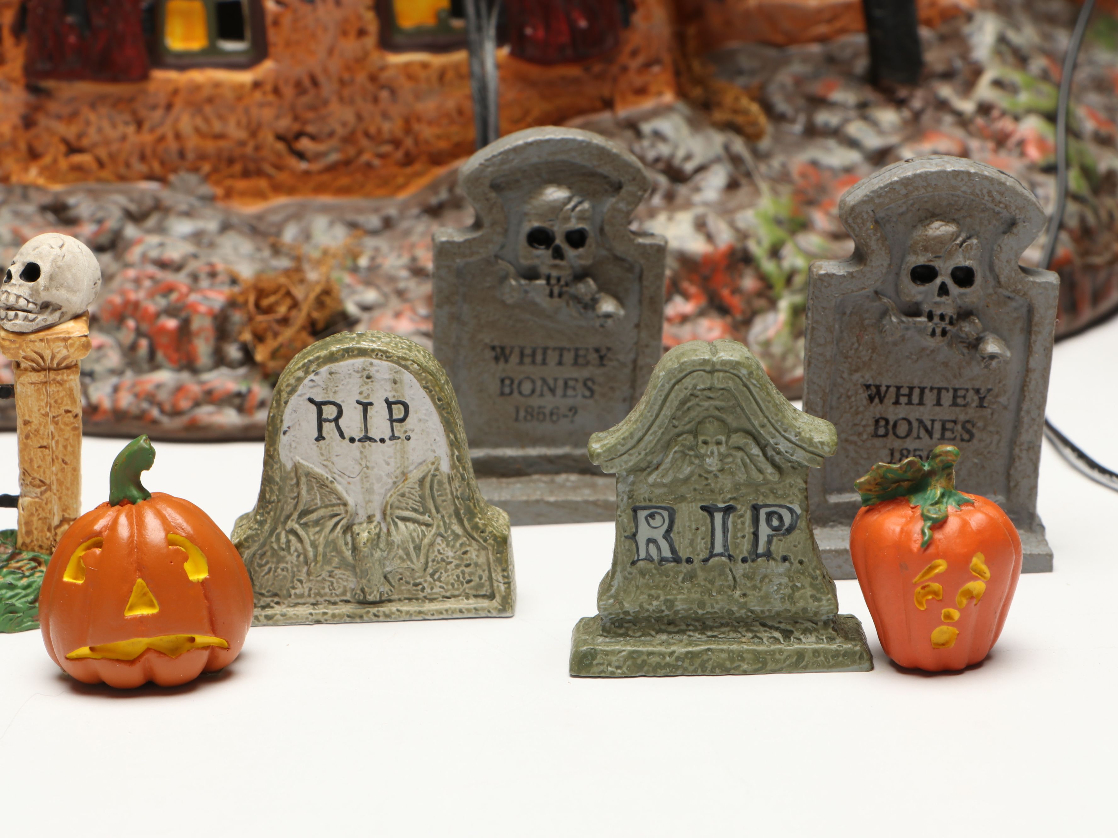 Department 56 Halloween Village Décor Featuring "Black Widow Dating Service"