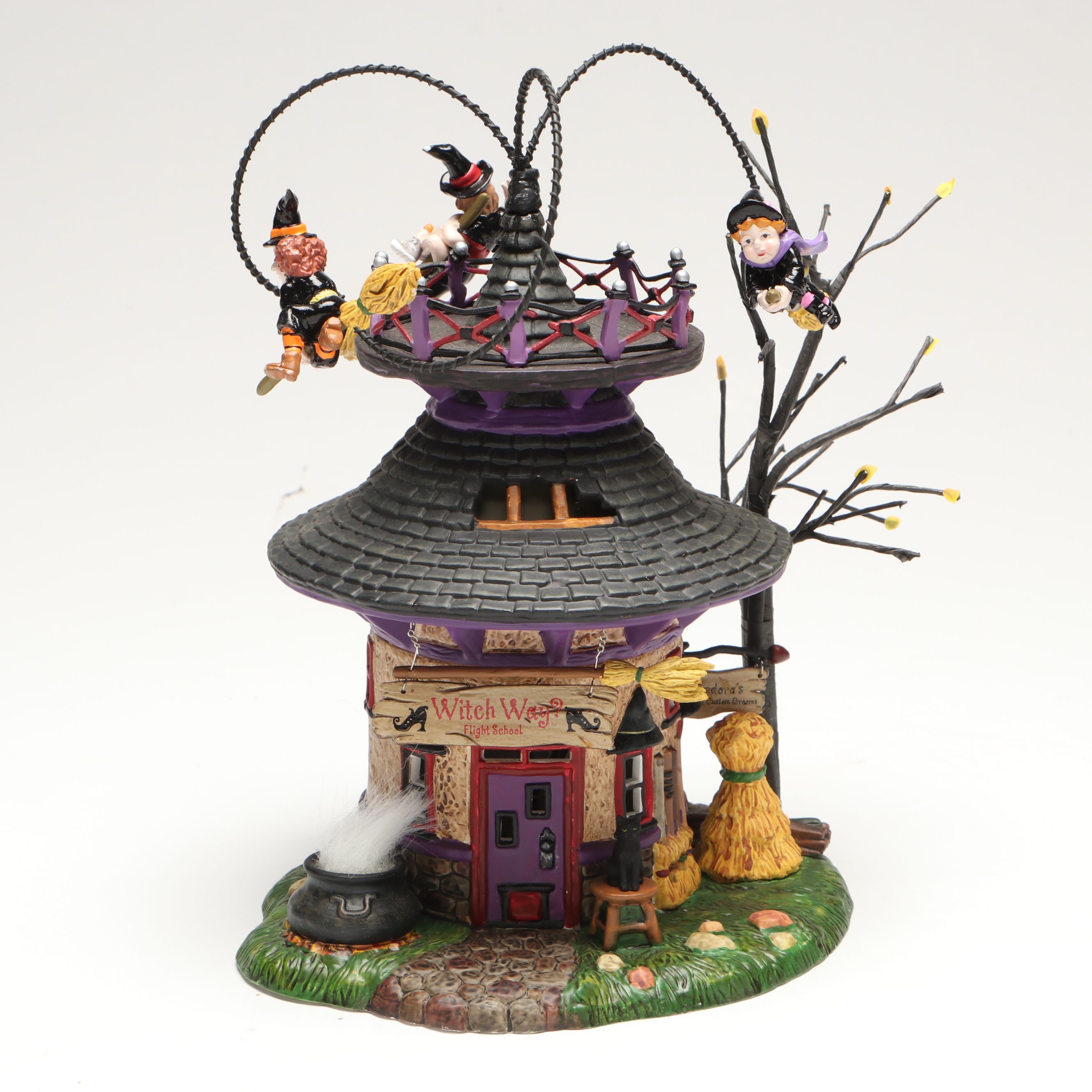 Department 56 Halloween Village Décor Featuring "Black Widow Dating Service"