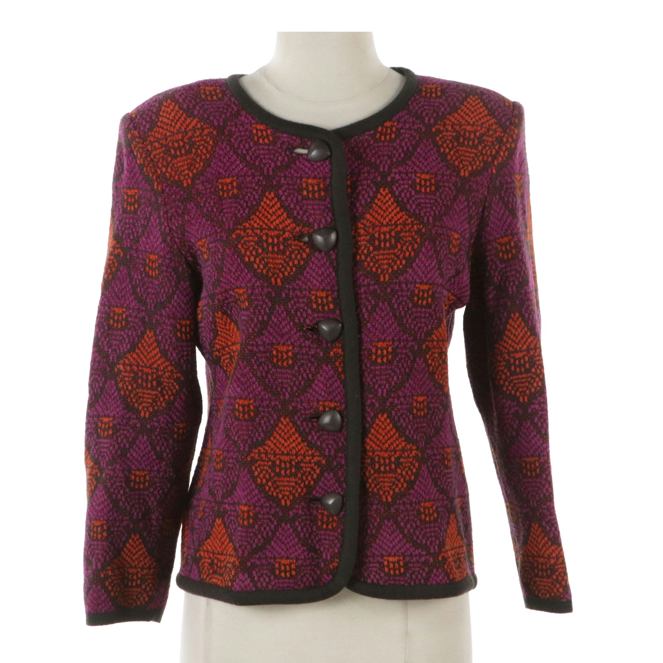 Yves Saint Laurent Knit Button-Front Jacket