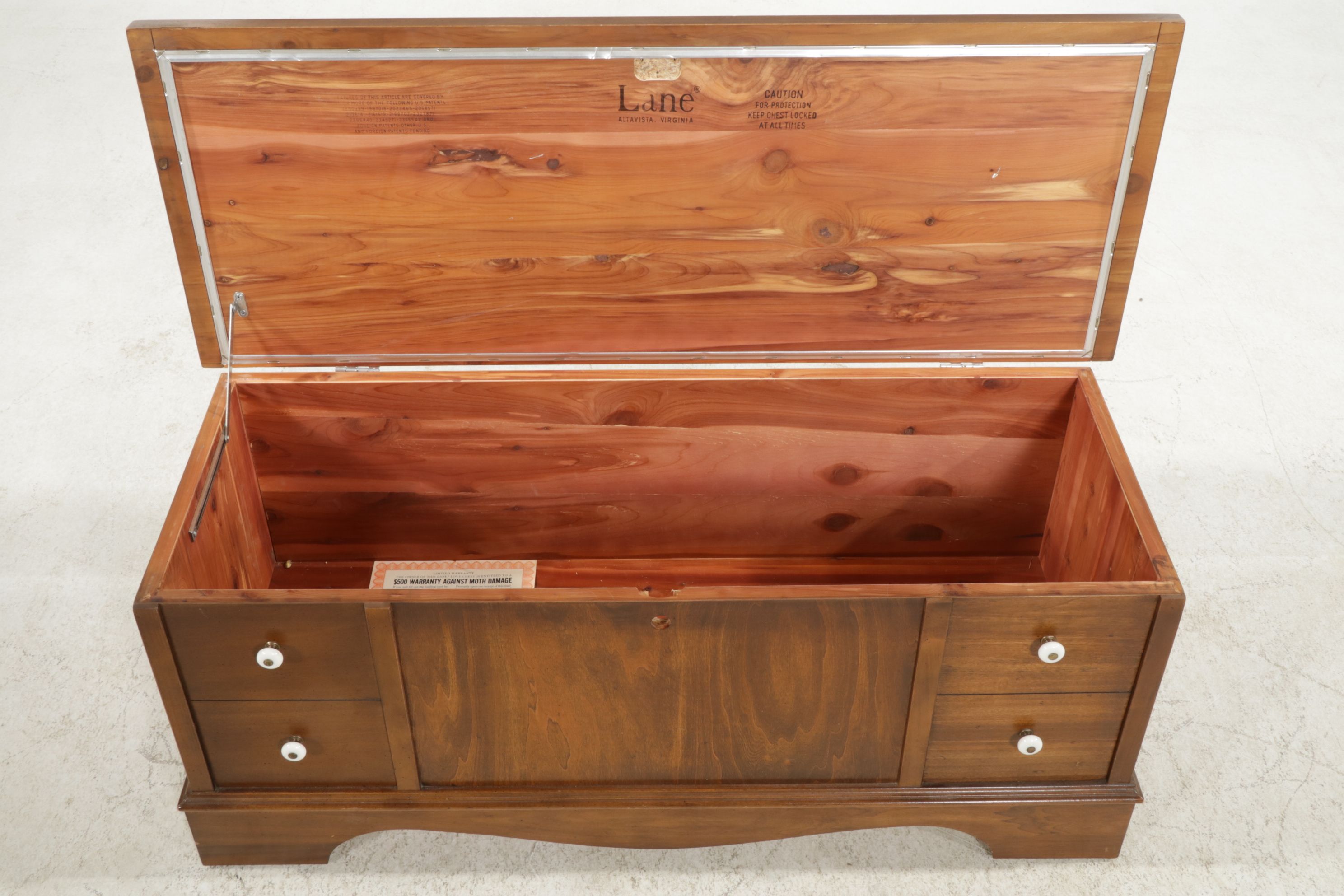 Lane Cedar-Lined Walnut Blanket Chest, Late 20th Century