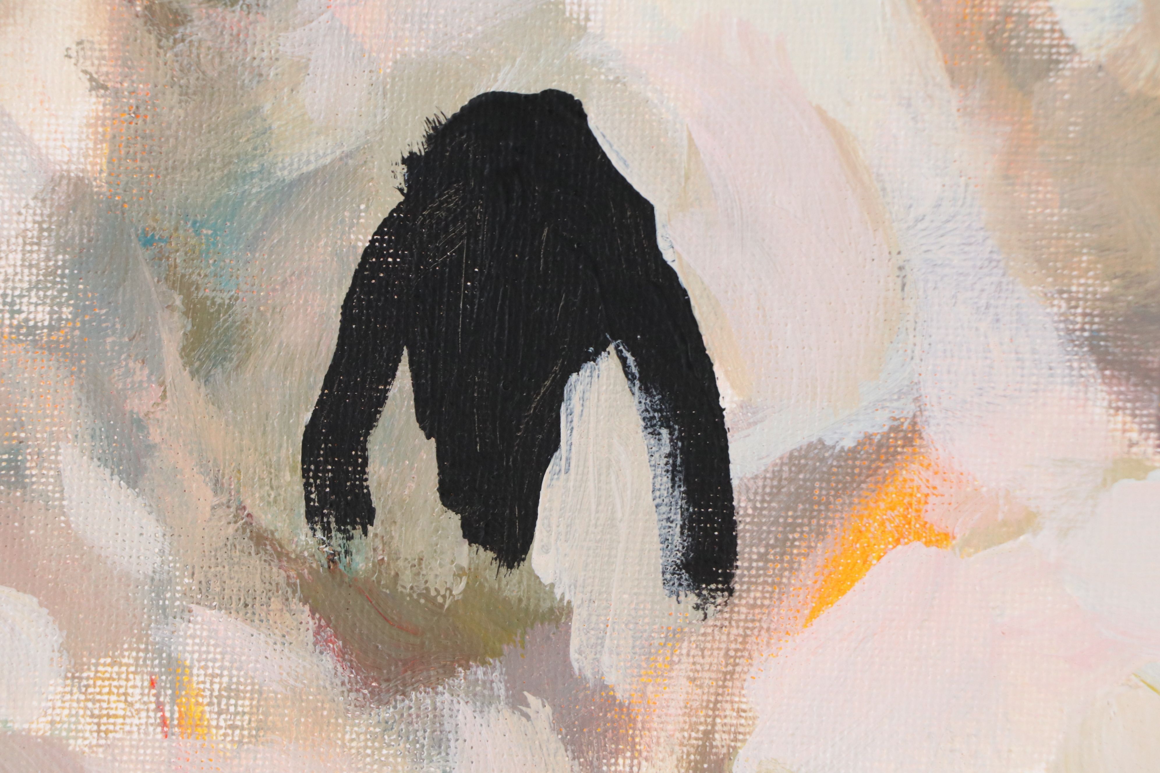 Elle Raines Acrylic Painting "Flock of Sheep #27," Circa 2026