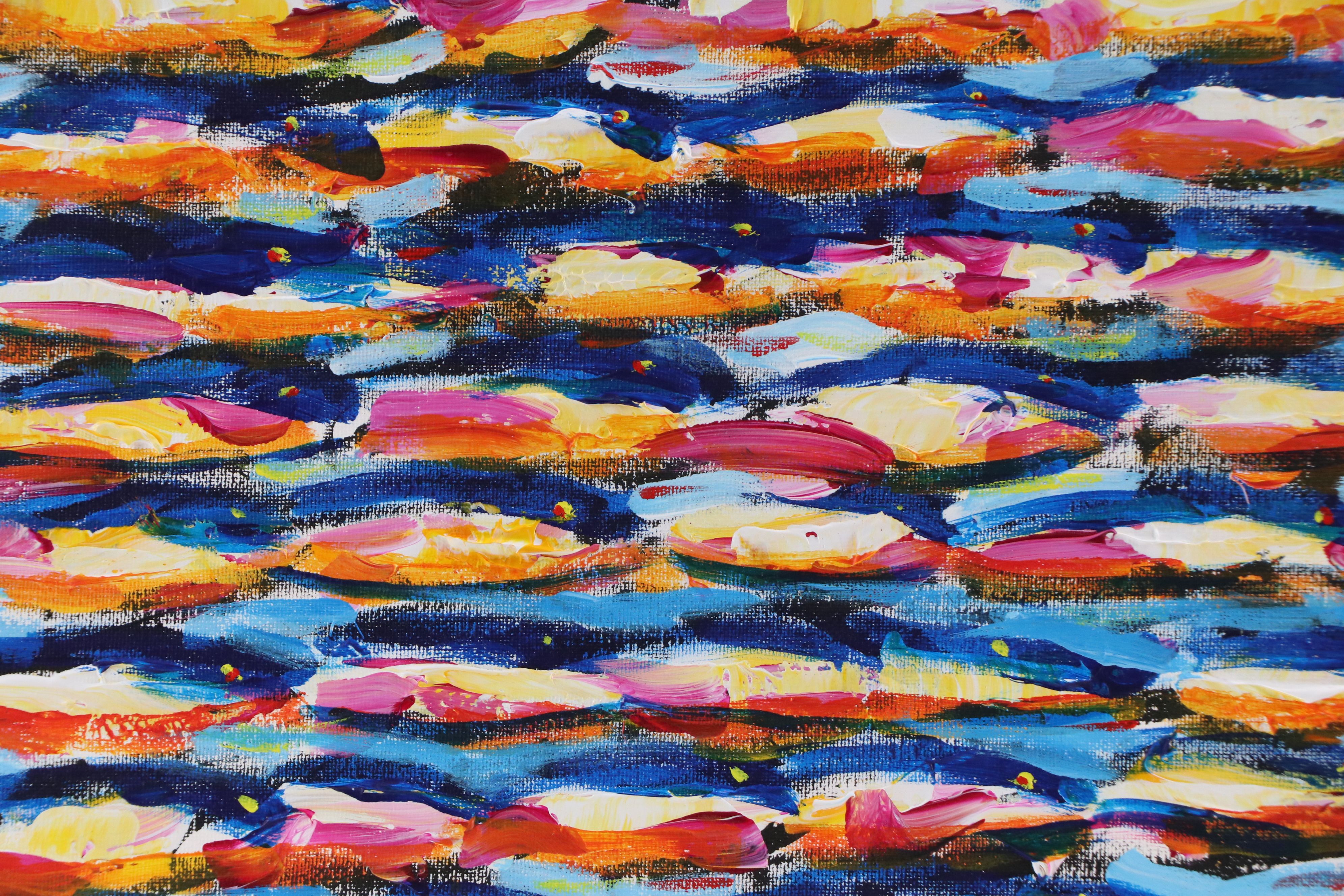 Elle Raines Acrylic Painting "School of Sardines #19," Circa 2026