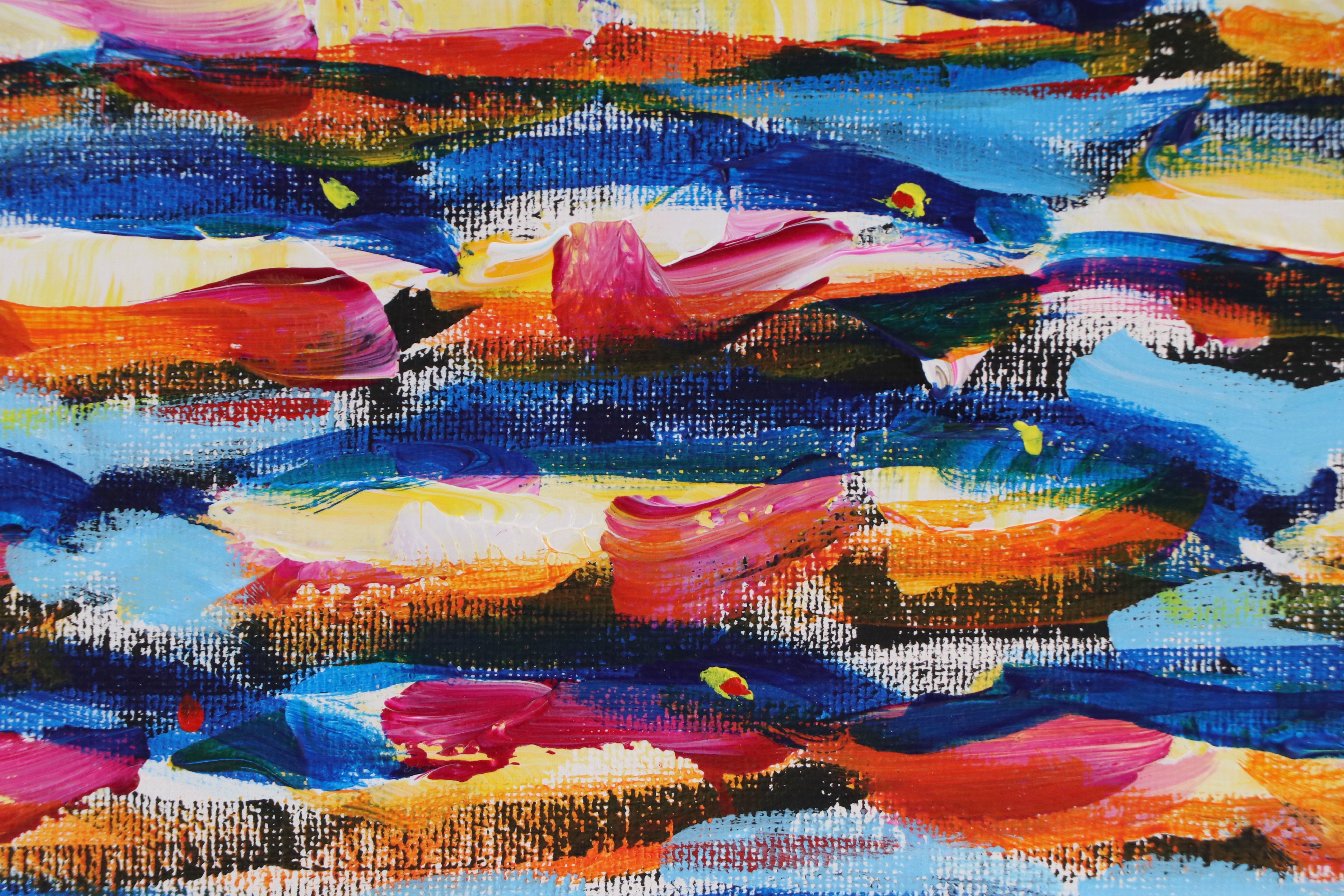 Elle Raines Acrylic Painting "School of Sardines #19," Circa 2026