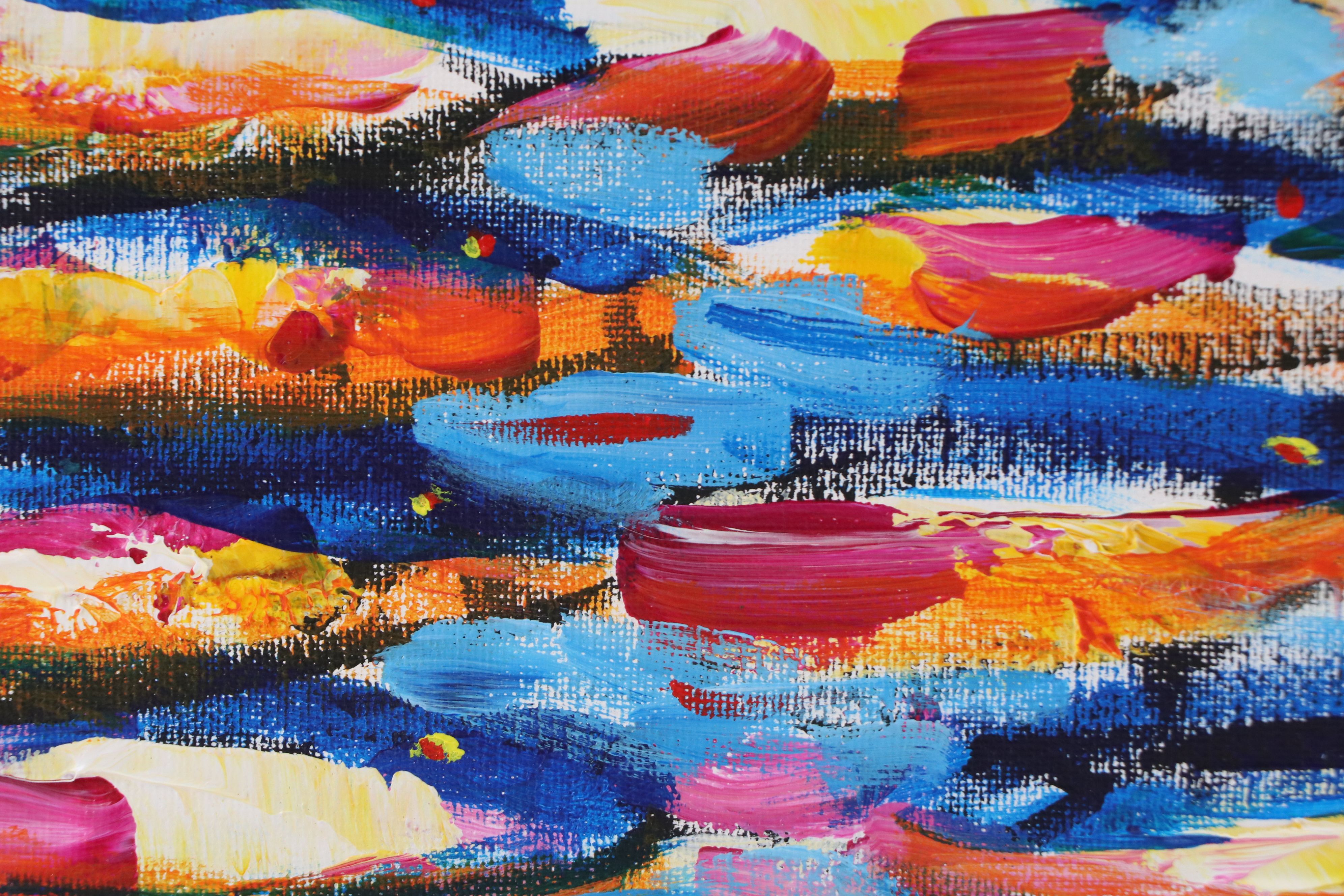 Elle Raines Acrylic Painting "School of Sardines #19," Circa 2026