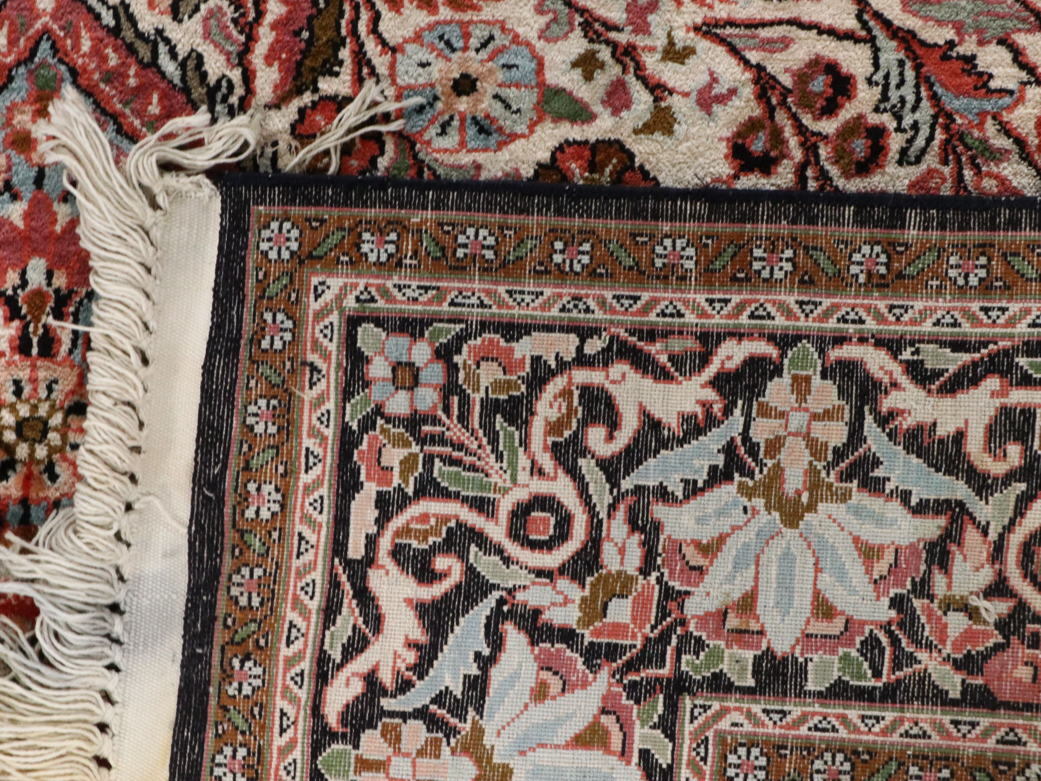 4'2 x 7'5 Hand-Knotted Persian Tabriz Area Rug