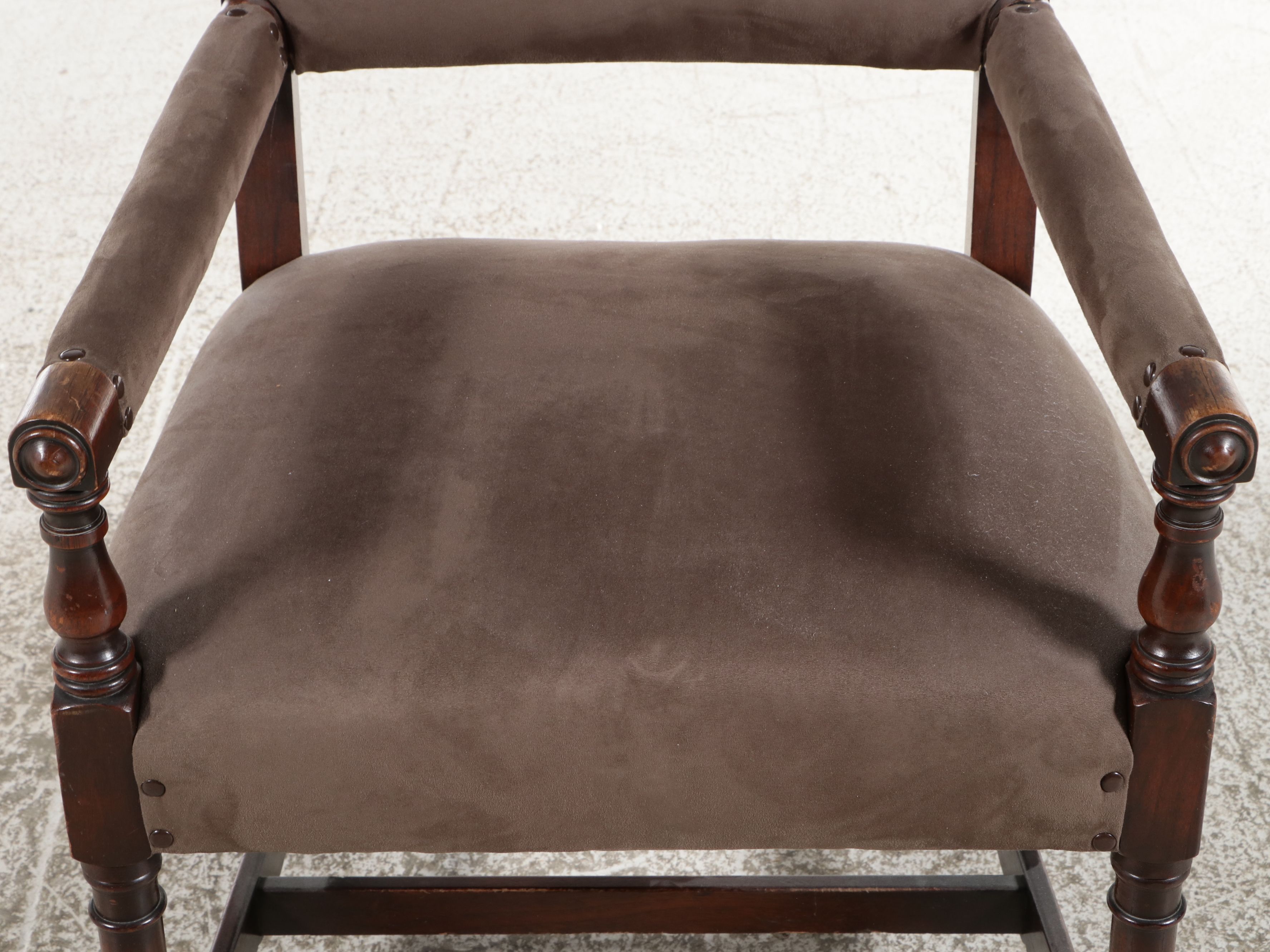 Pair of Jacobean Revival Inspired Armchairs