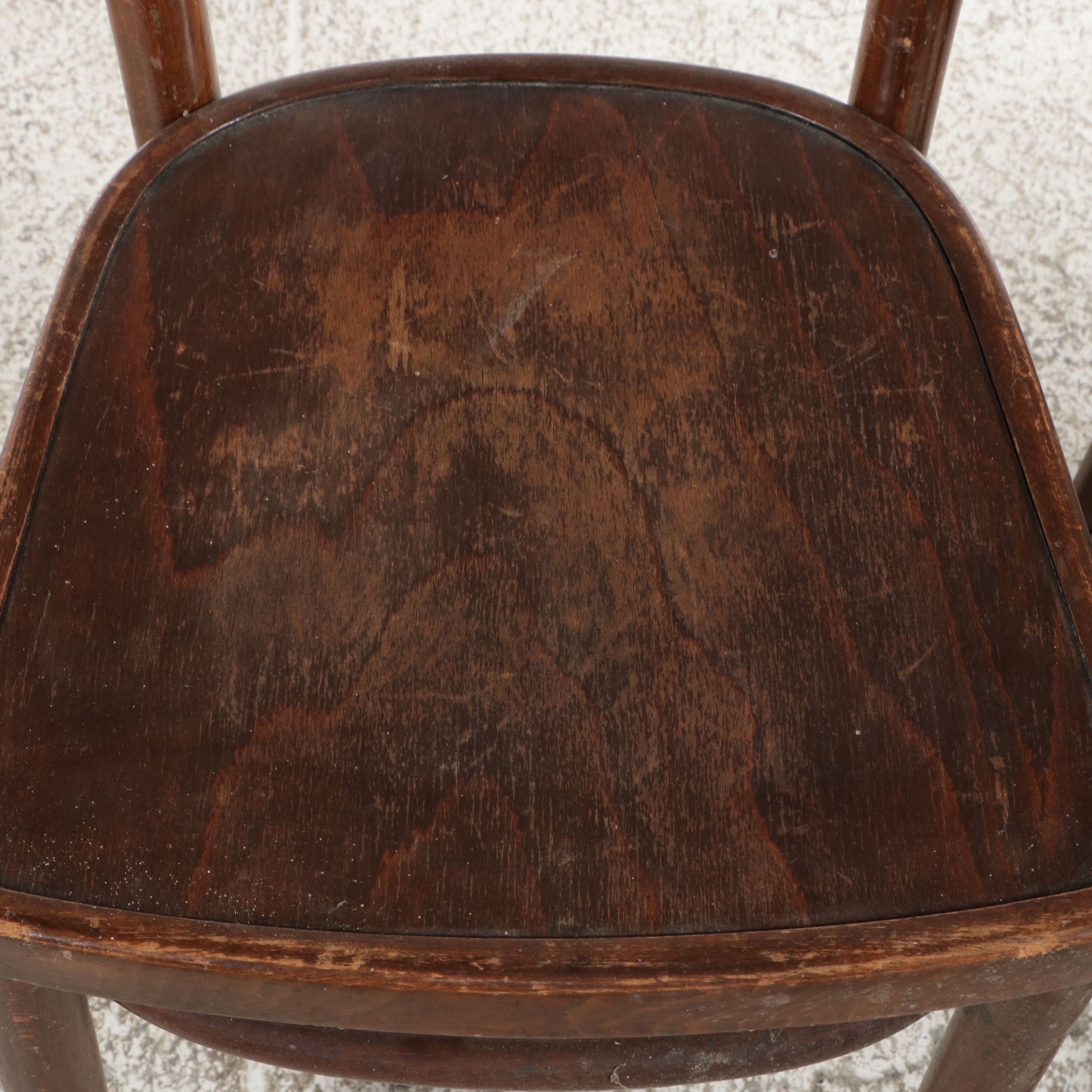 Set of Four Thonet Style Bentwood Side Chairs, Early 20th Century