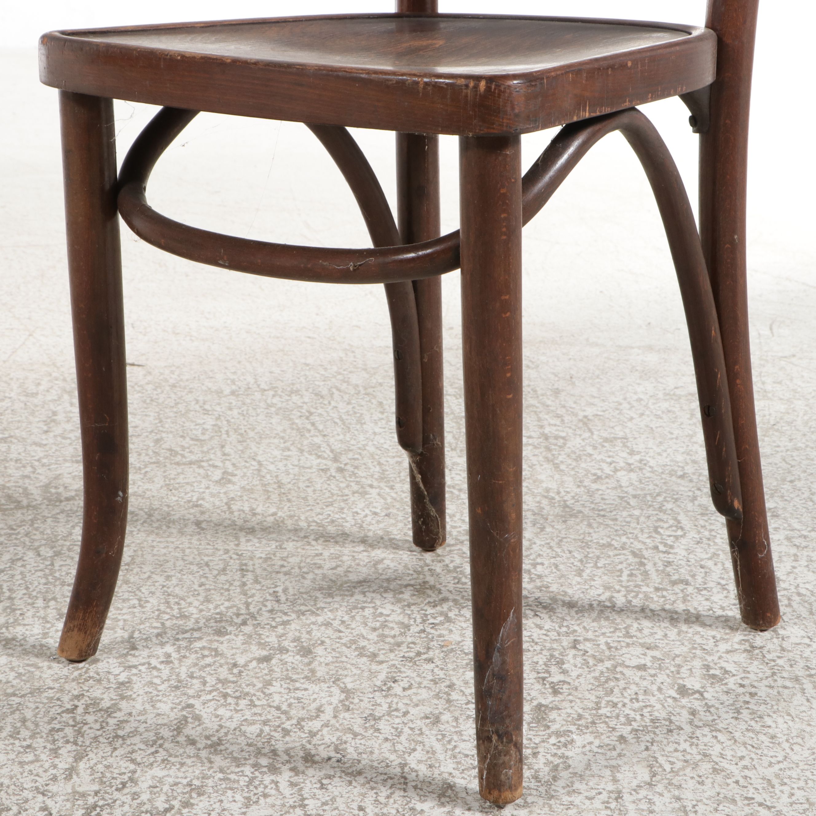 Set of Four Thonet Style Bentwood Side Chairs, Early 20th Century