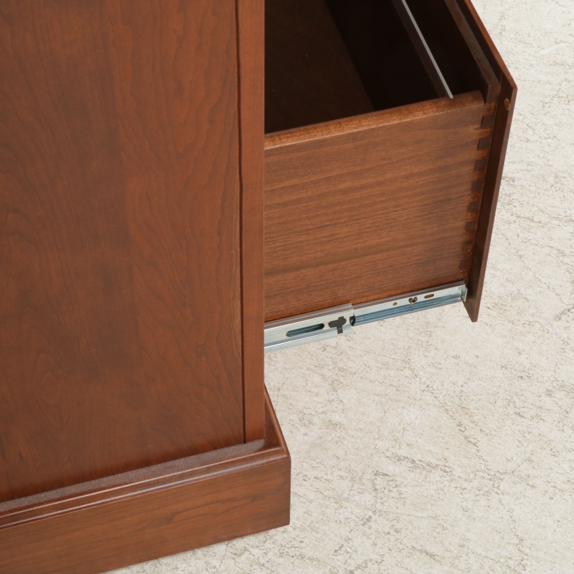 Amish Originals Furniture Cherry Finish Filing Cabinet Bookcase