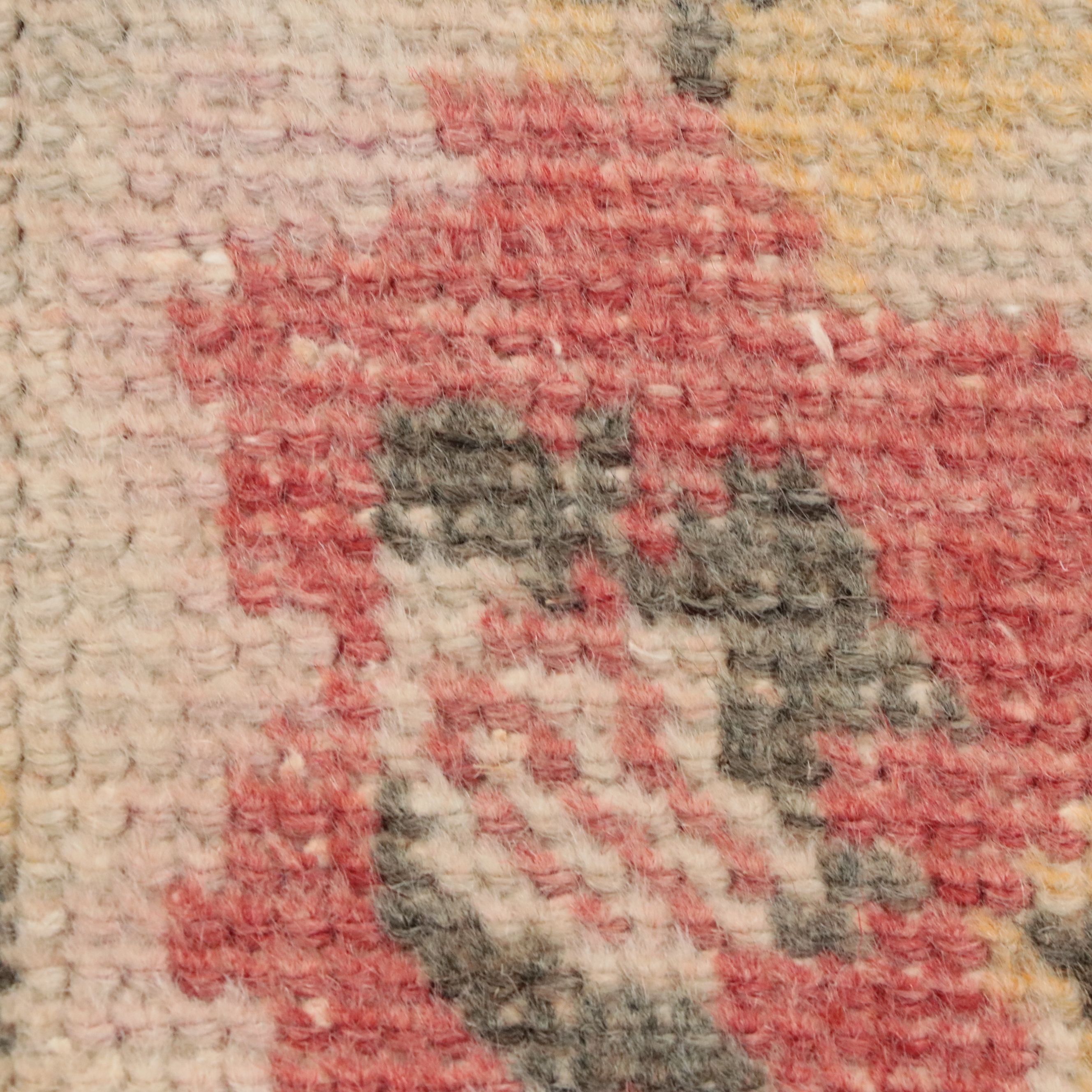 3'11 x 7'4 Hand-Knotted Turkish Oushak Area Rug