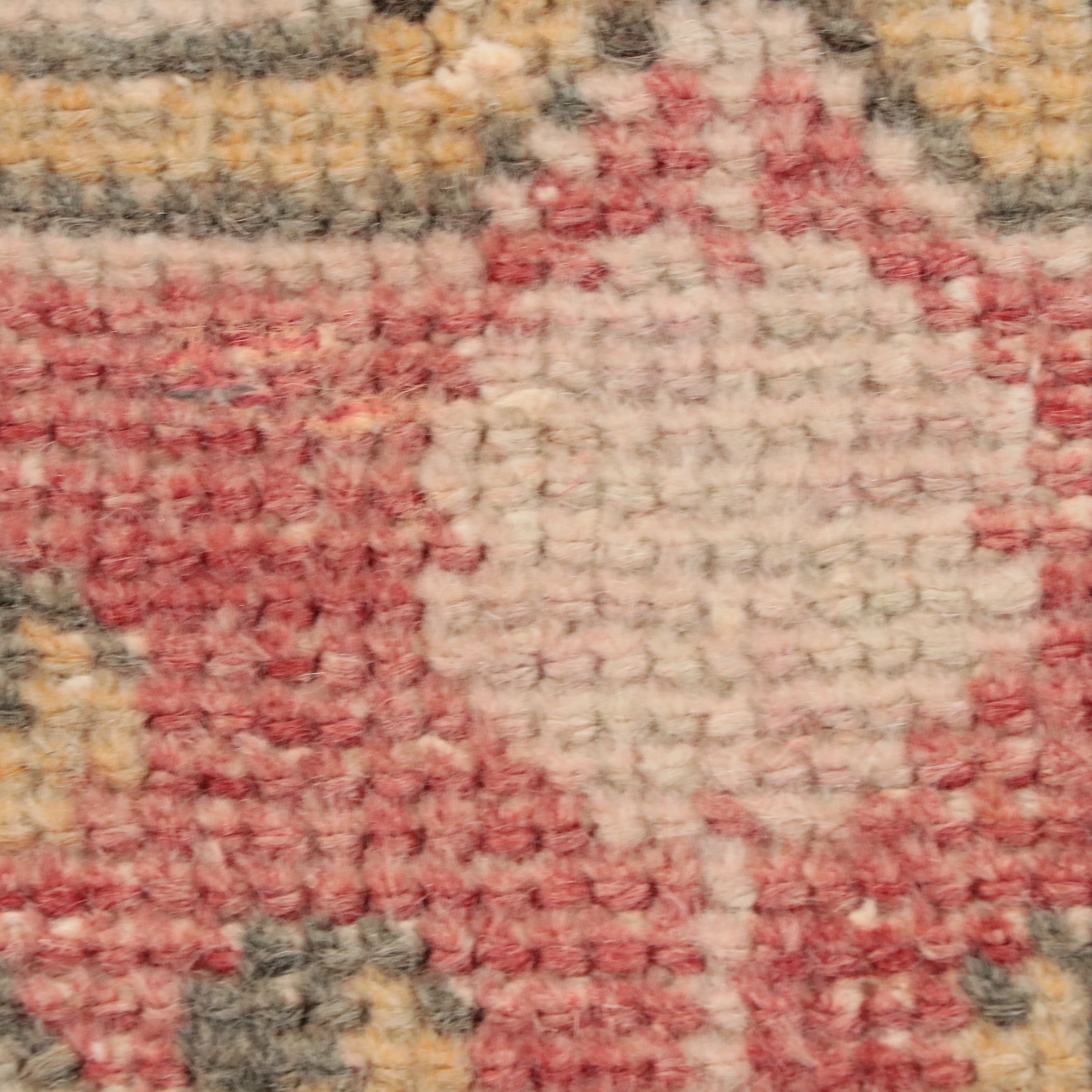 3'11 x 7'4 Hand-Knotted Turkish Oushak Area Rug