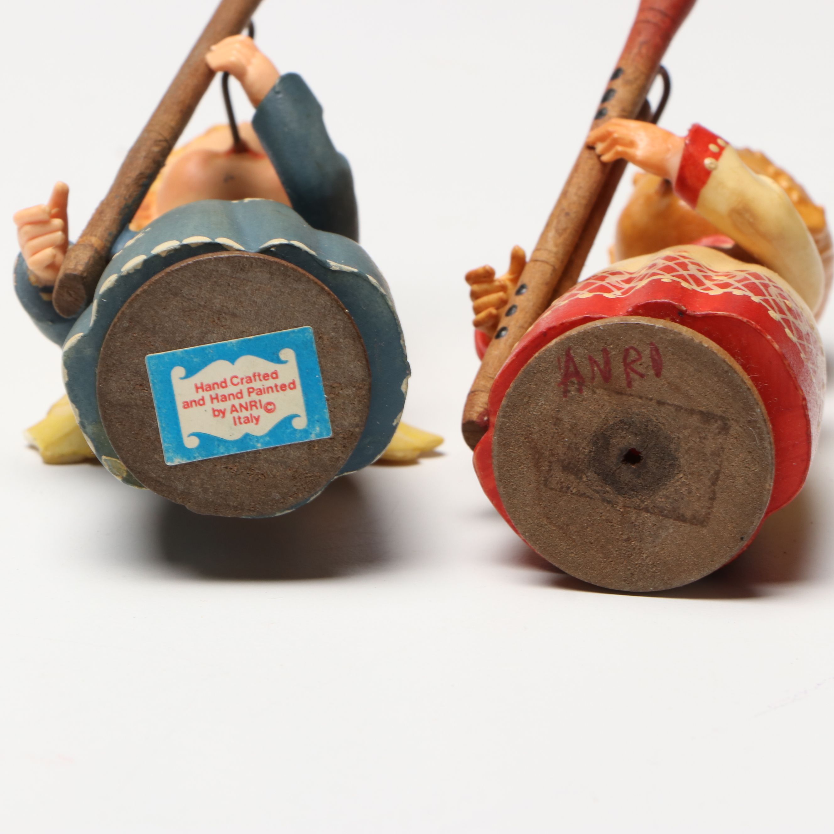 German Putz Nativity Camel with ANRI Italian Carved Wood Angels