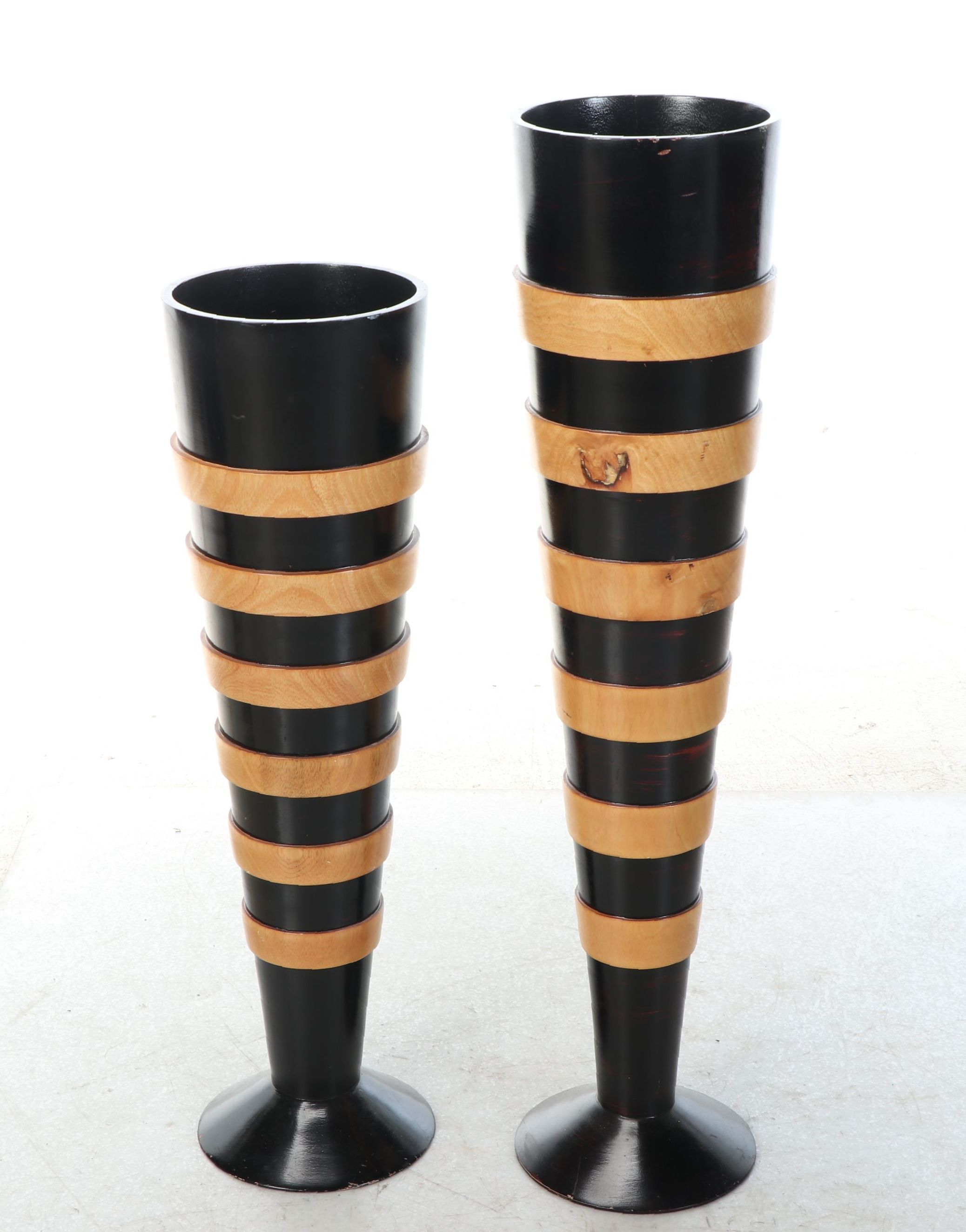 Contemporary Wooden Vases