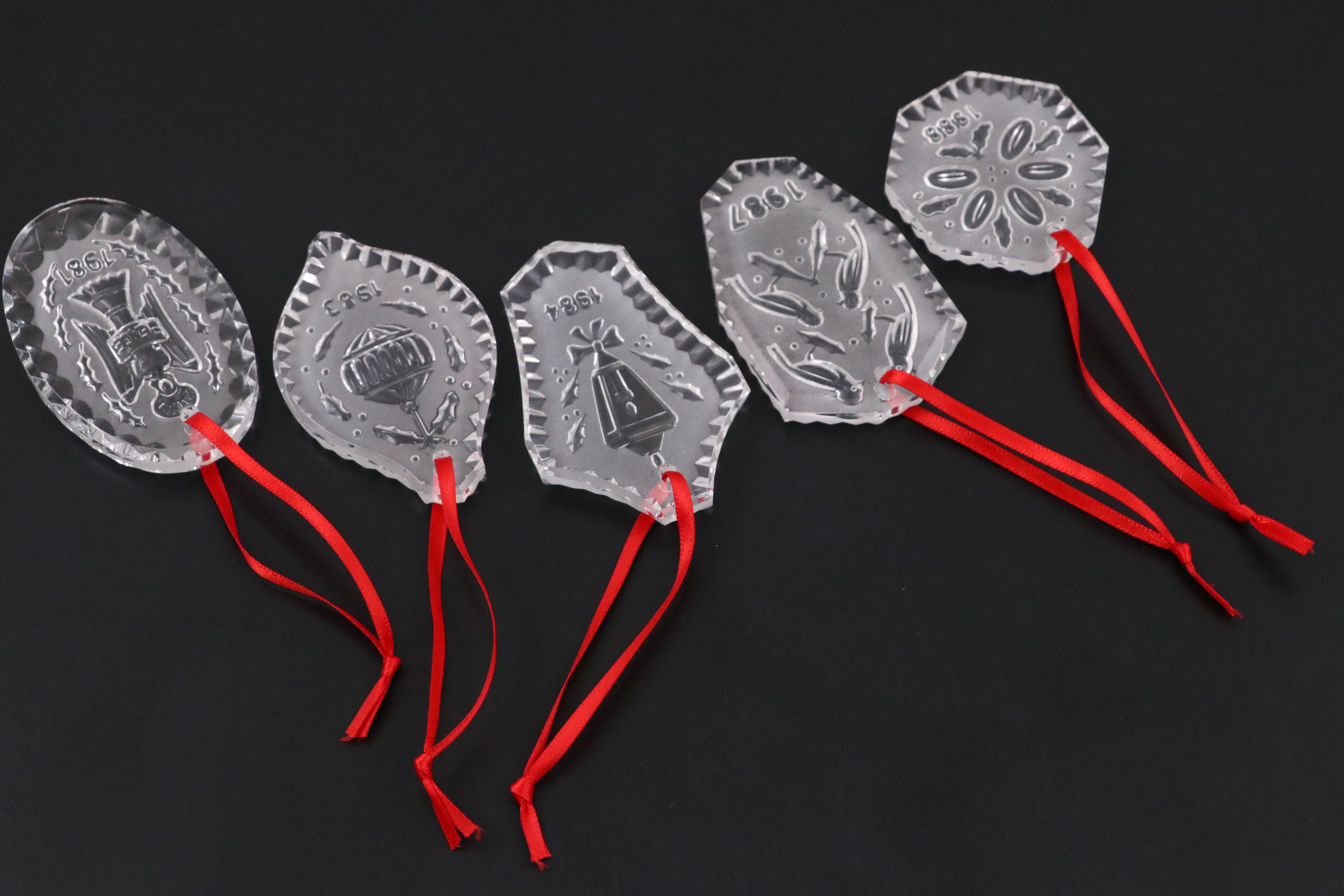 Waterford Crystal Christmas Ornaments, 1980s-1990s