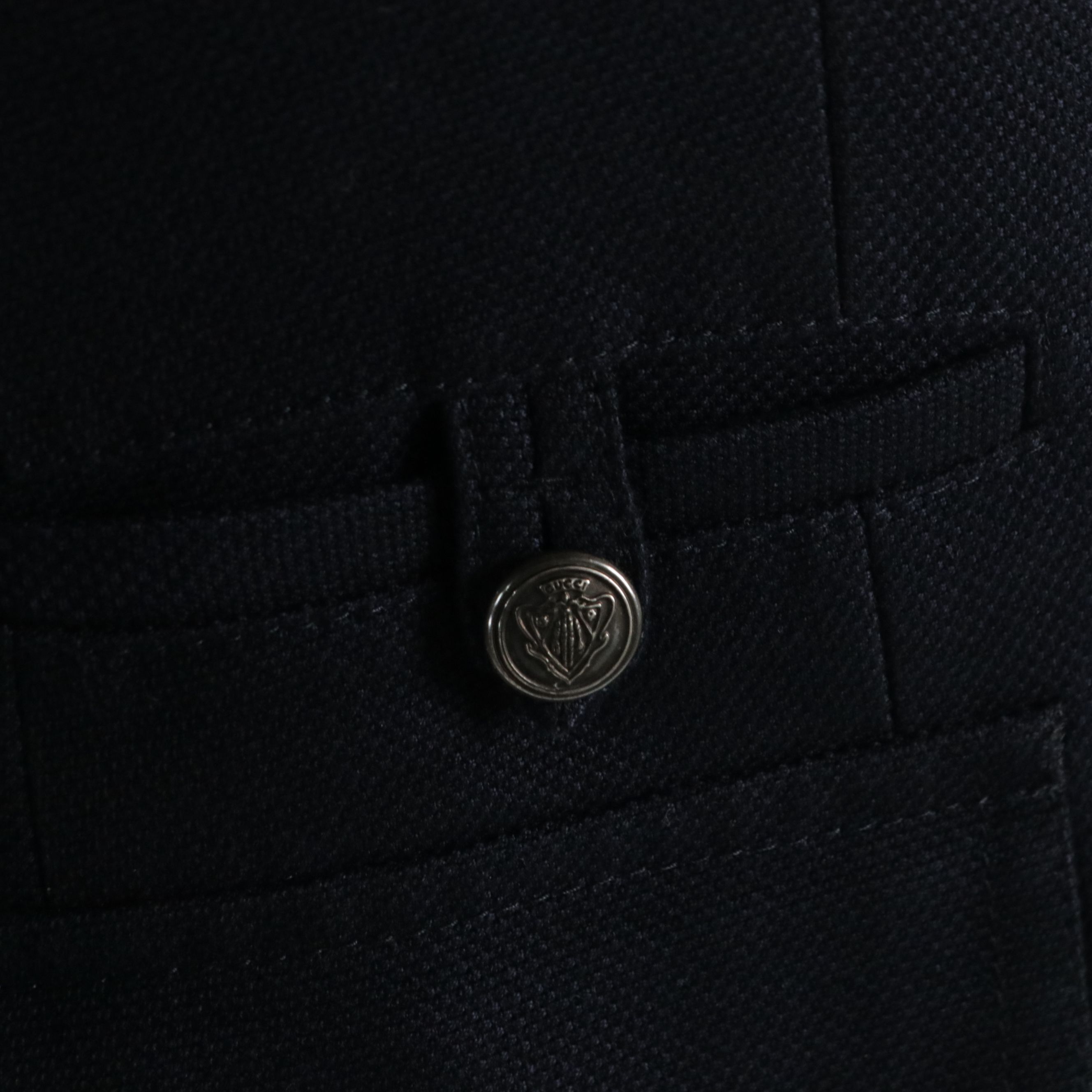 Men's Gucci Sport Coat in Navy Cotton Canvas