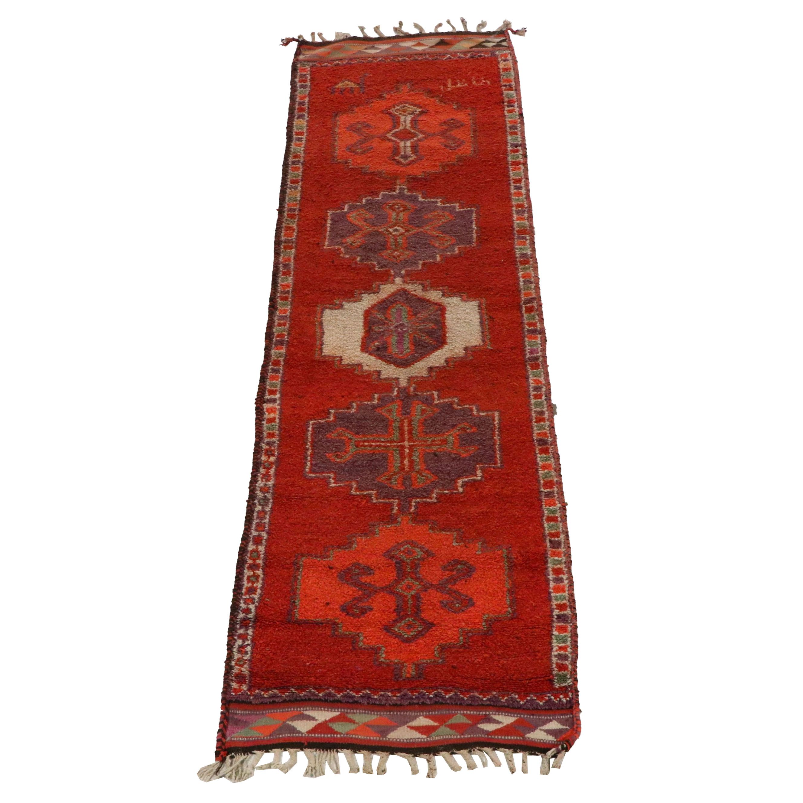3'6 x 12'9 Hand-Knotted Turkish Anatolian Yahyali Carpet Runner