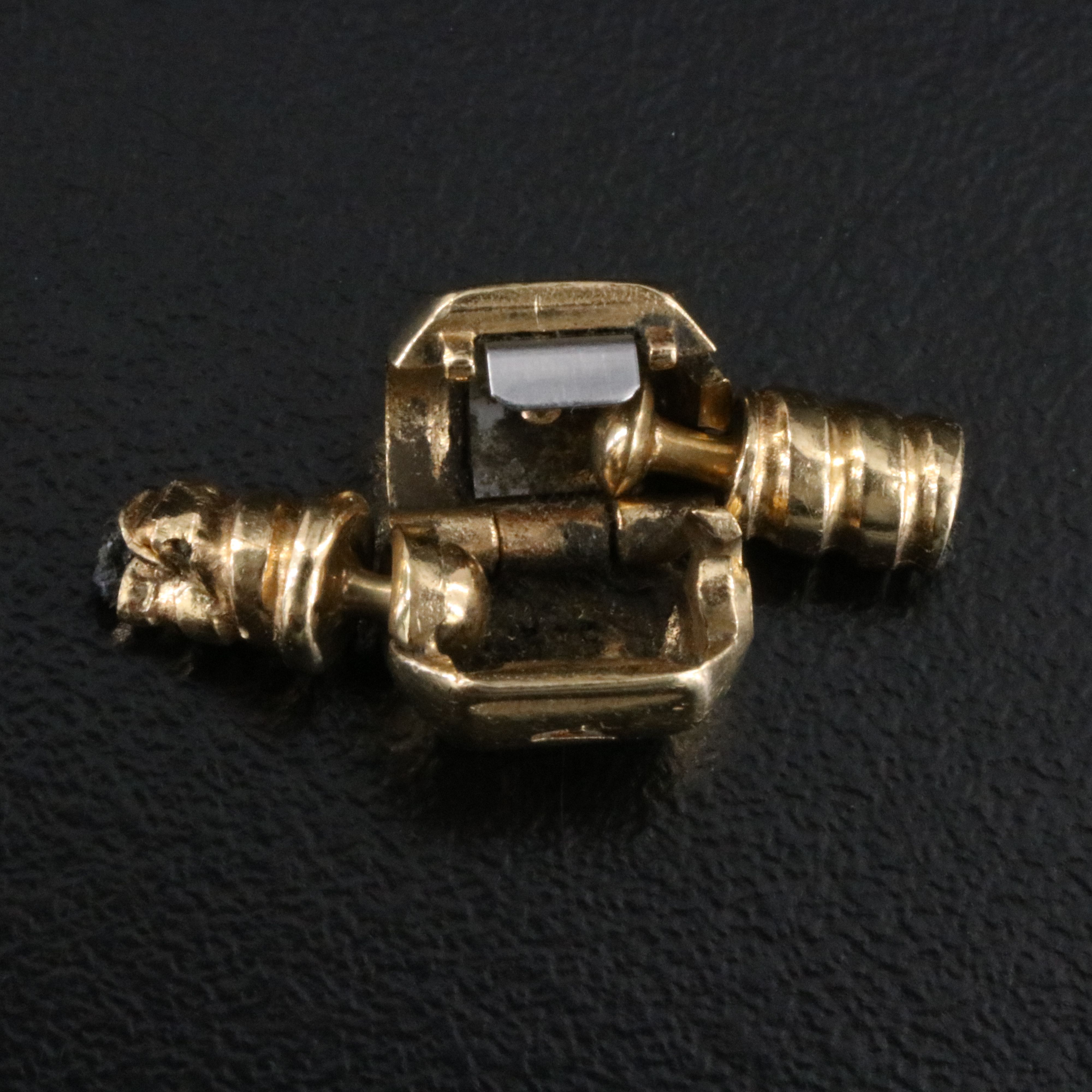 Pandora 14K Sapphire and Diamond Beads with Safety Chain with Clasps