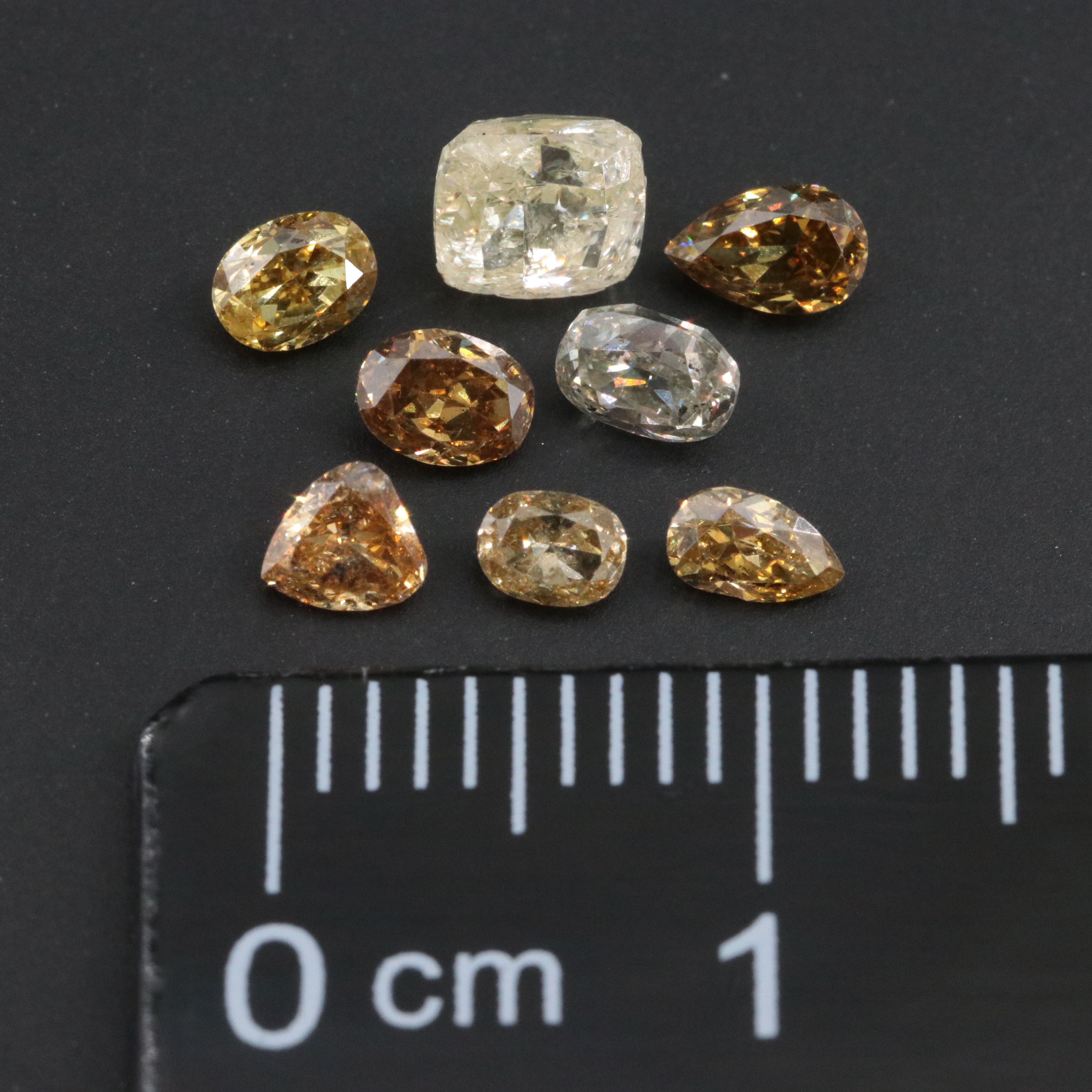 Loose 1.56 CTW Diamond Lot Including Fancy Color